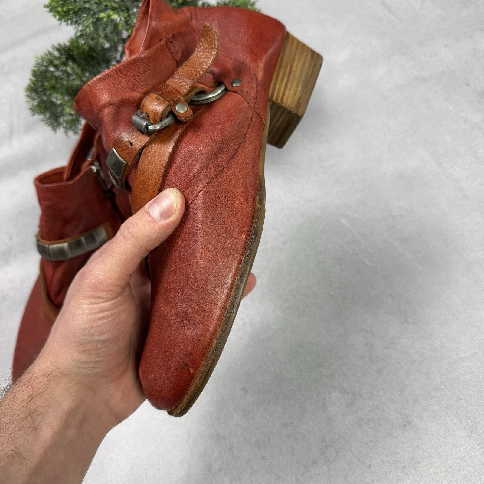 Vintage A.S.98 Airstep Booties Leather Vintage Handmade Rock Size US 10 / IT 40 - 12 Thumbnail