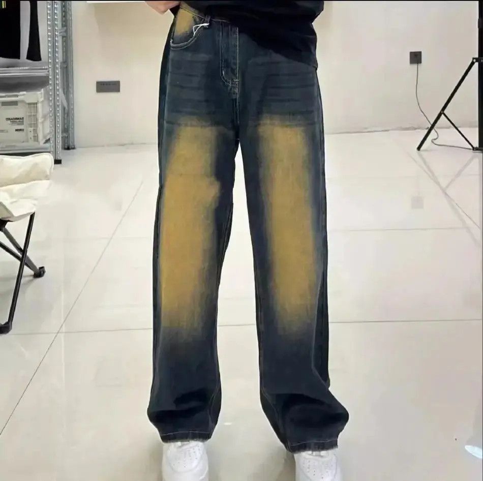Japanese Brand Retro straight leg washed jeans Size US 30 / EU 46 - 6 Thumbnail