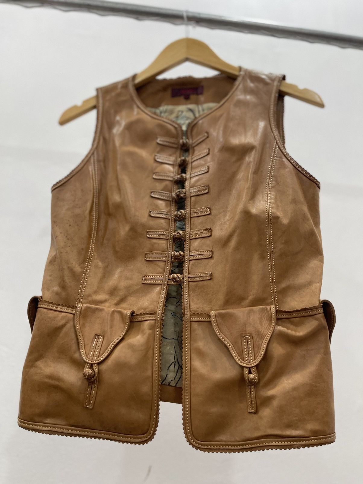 Kenzo Kenzo Vest Leather Size S / US 4 / IT 40 - 6 Thumbnail