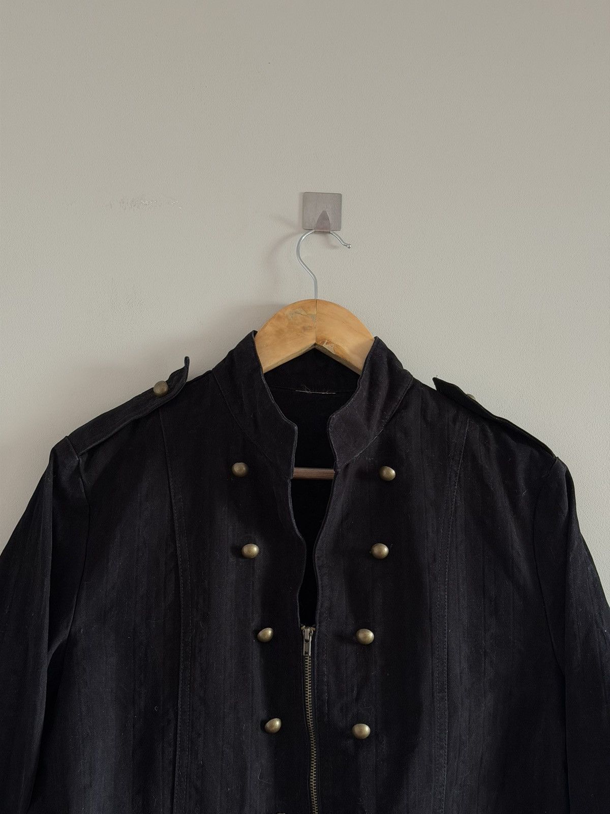 Vintage Napoleonic Hussar Military Jacket Black Size L / US 10 / IT 46 - 4 Thumbnail