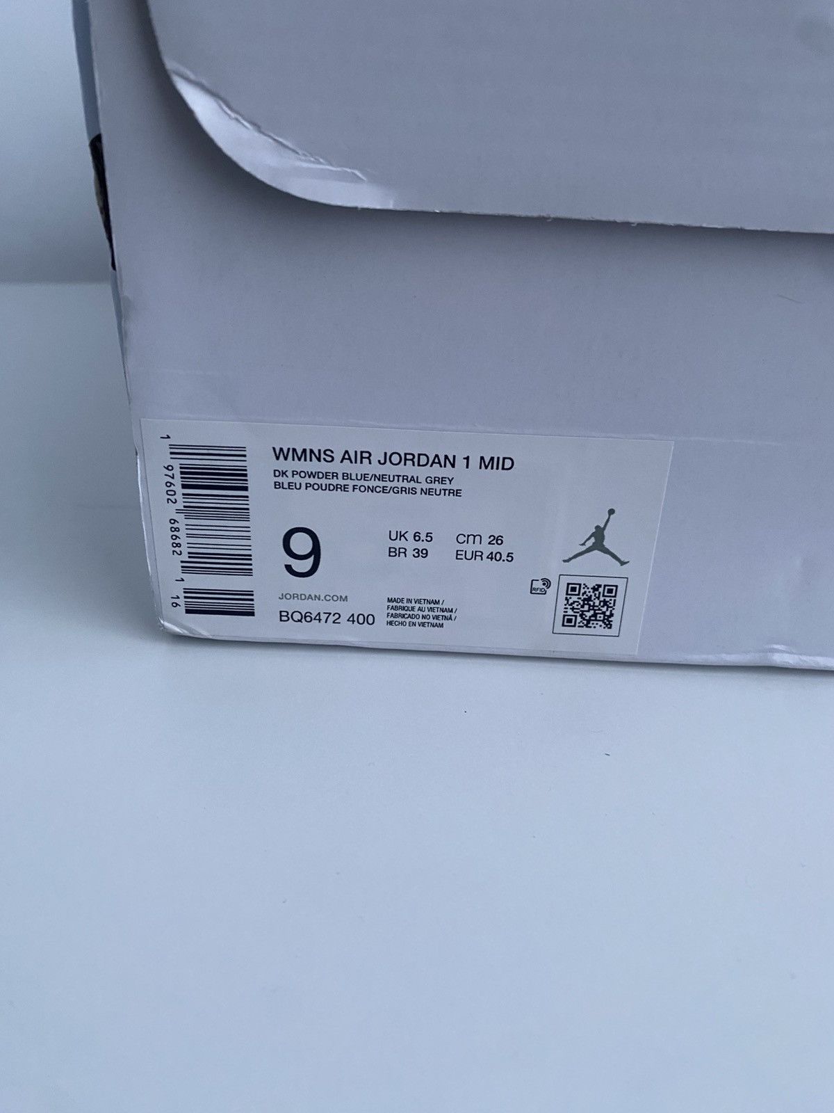 Jordan Brand Nike Air Jordan 1 Mid "Dark Powder Blue / UNC" Size US 9 / IT 39 - 8 Thumbnail