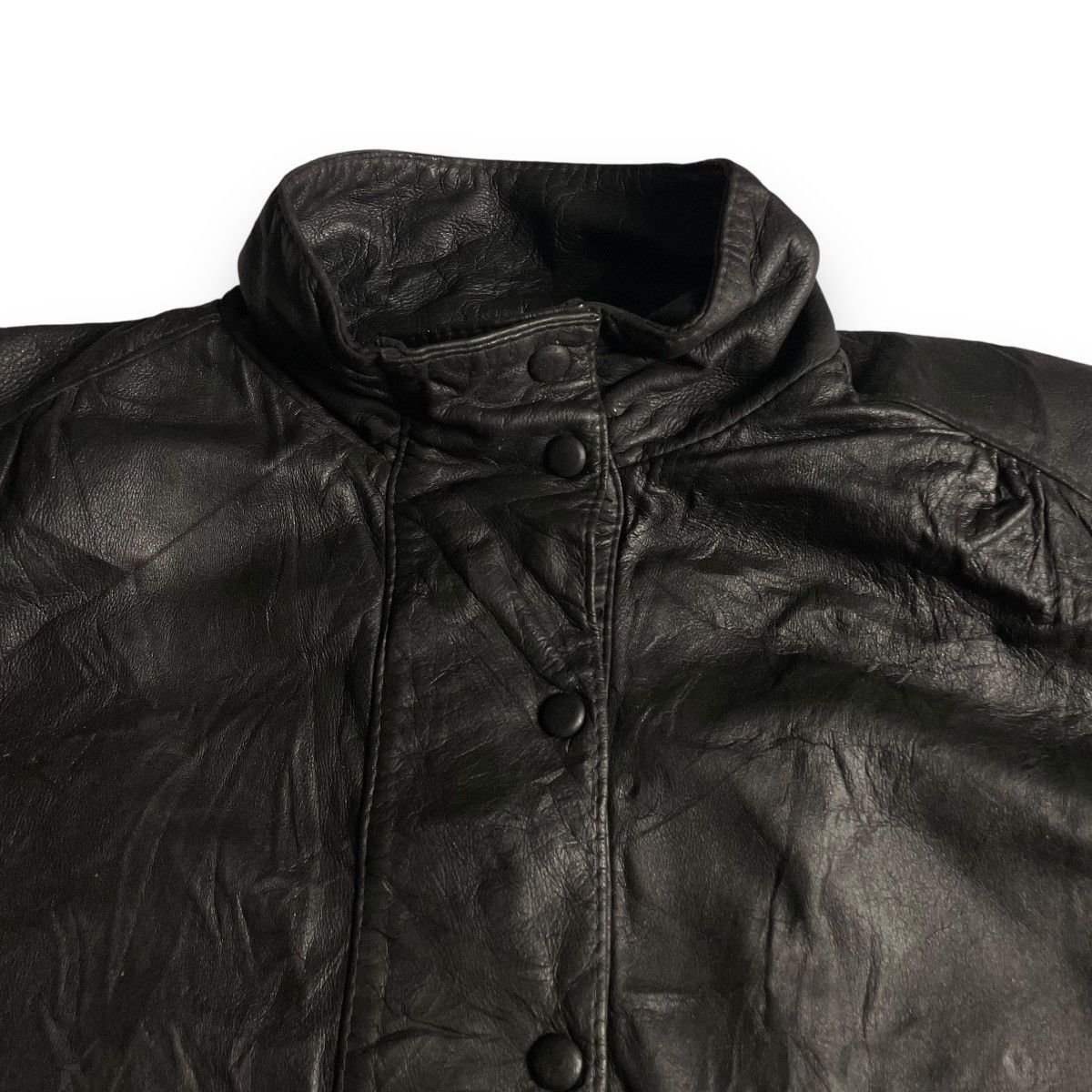 Genuine Leather VINTAGE HIDE SHOP MADE IN NEW ZEALAND LEATHER JACKET Size US L / EU 52-54 / 3 - 8 Thumbnail
