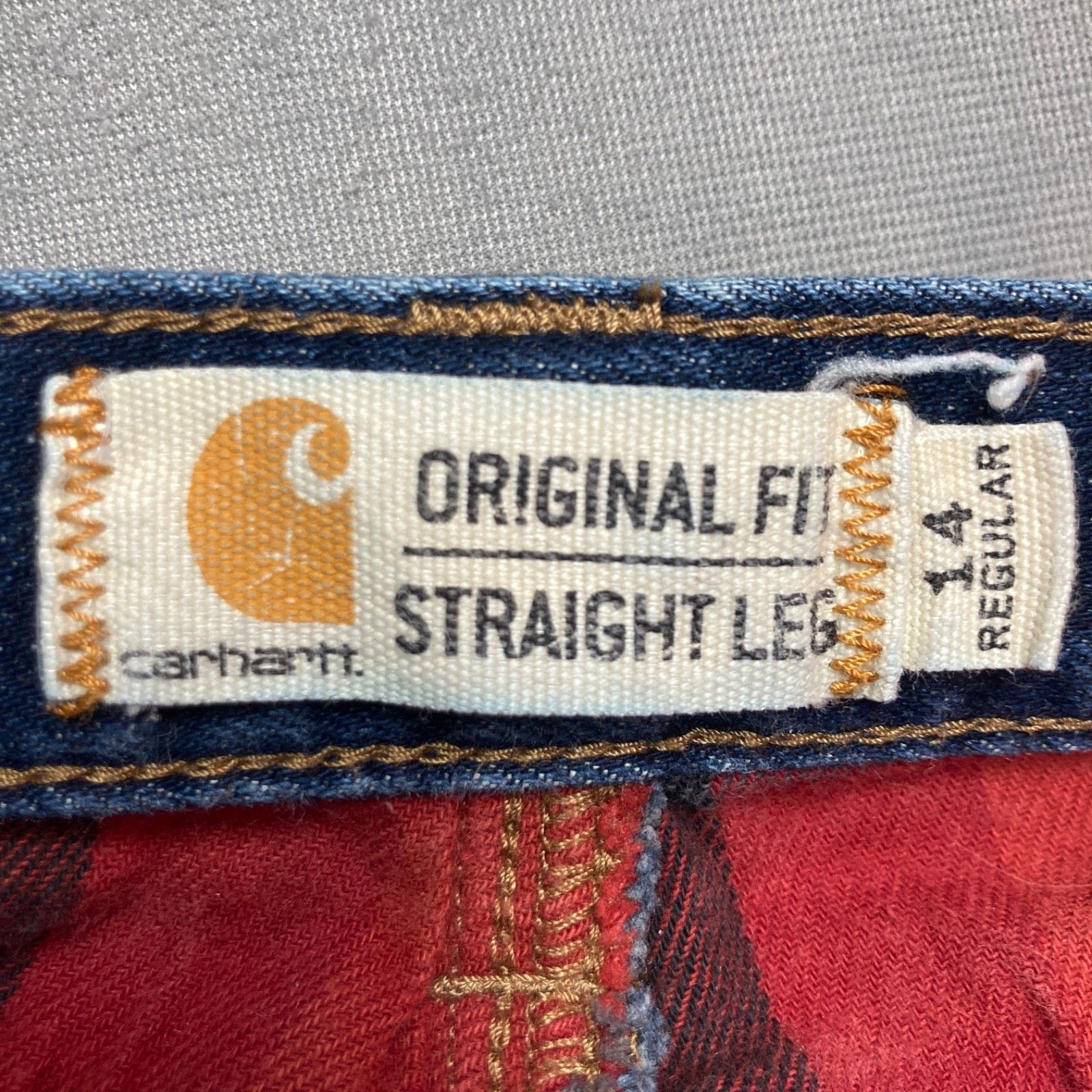 Carhartt Carhartt Plaid Flannel Lined Jeans Womens 14 Straight Leg Size 36" / US 14 / IT 50 - 4 Thumbnail