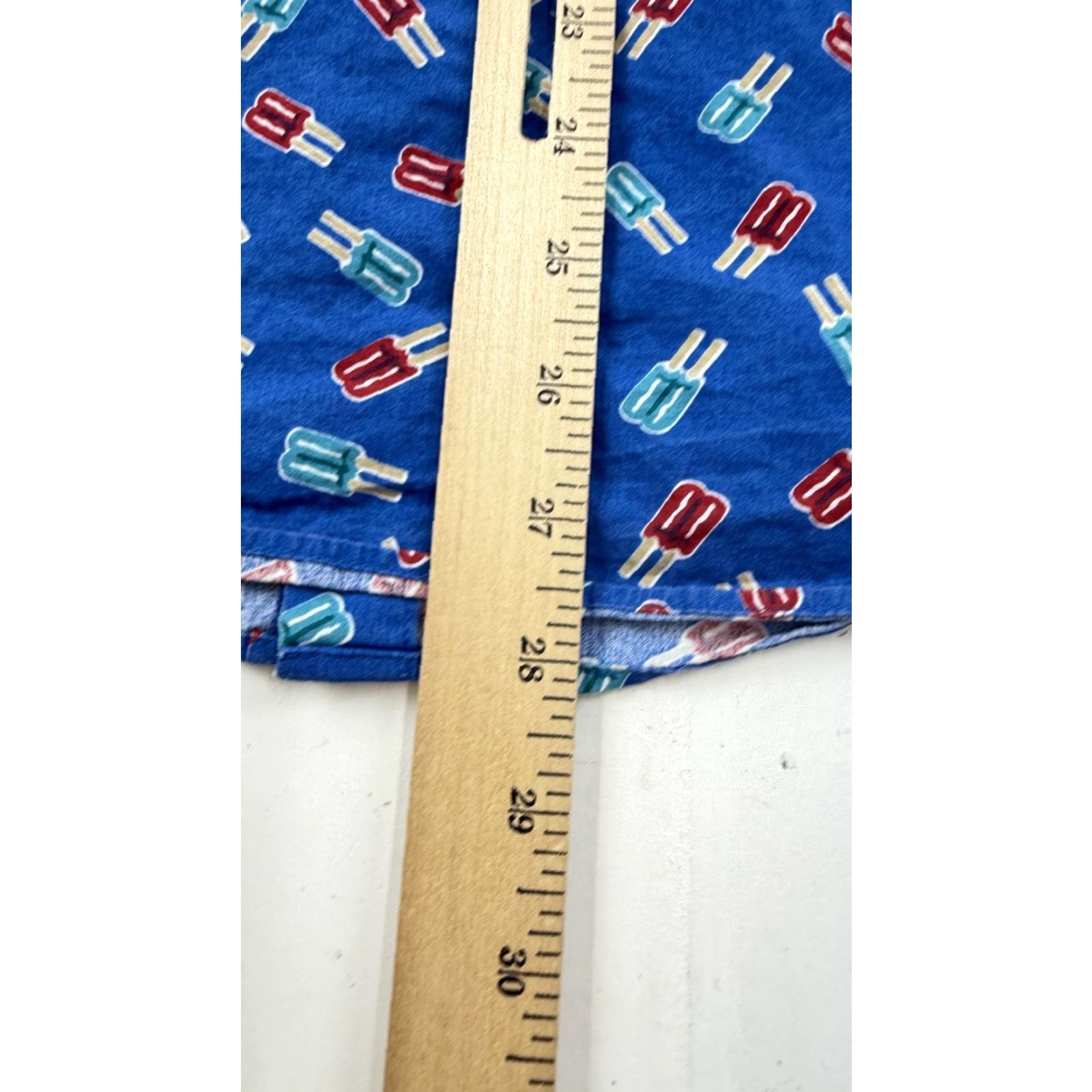 J.Crew J.Crew Shirt Mens Small Blue Popsicle Print Short Sleeve Button Front Cotton Size US S / EU 44-46 / 1 - 7 Thumbnail