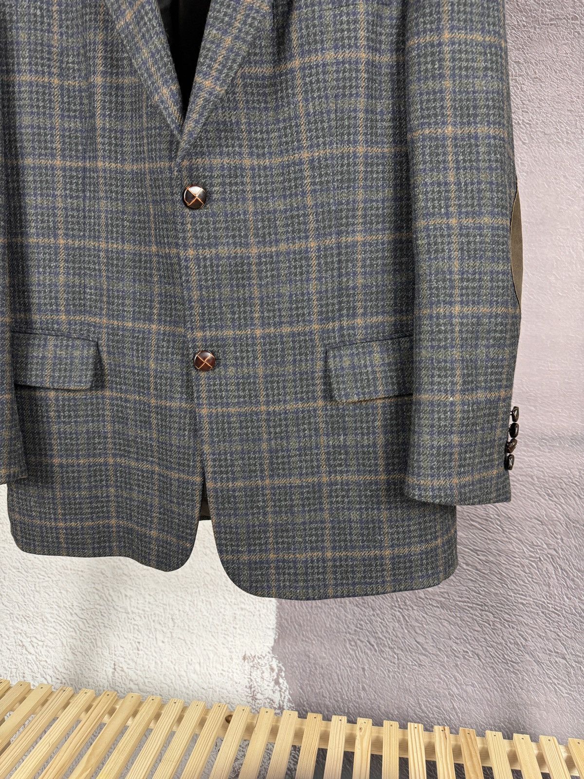 Other Frank Radloff vintage checkered tweed 2 button blazer Size 42R - 6 Thumbnail