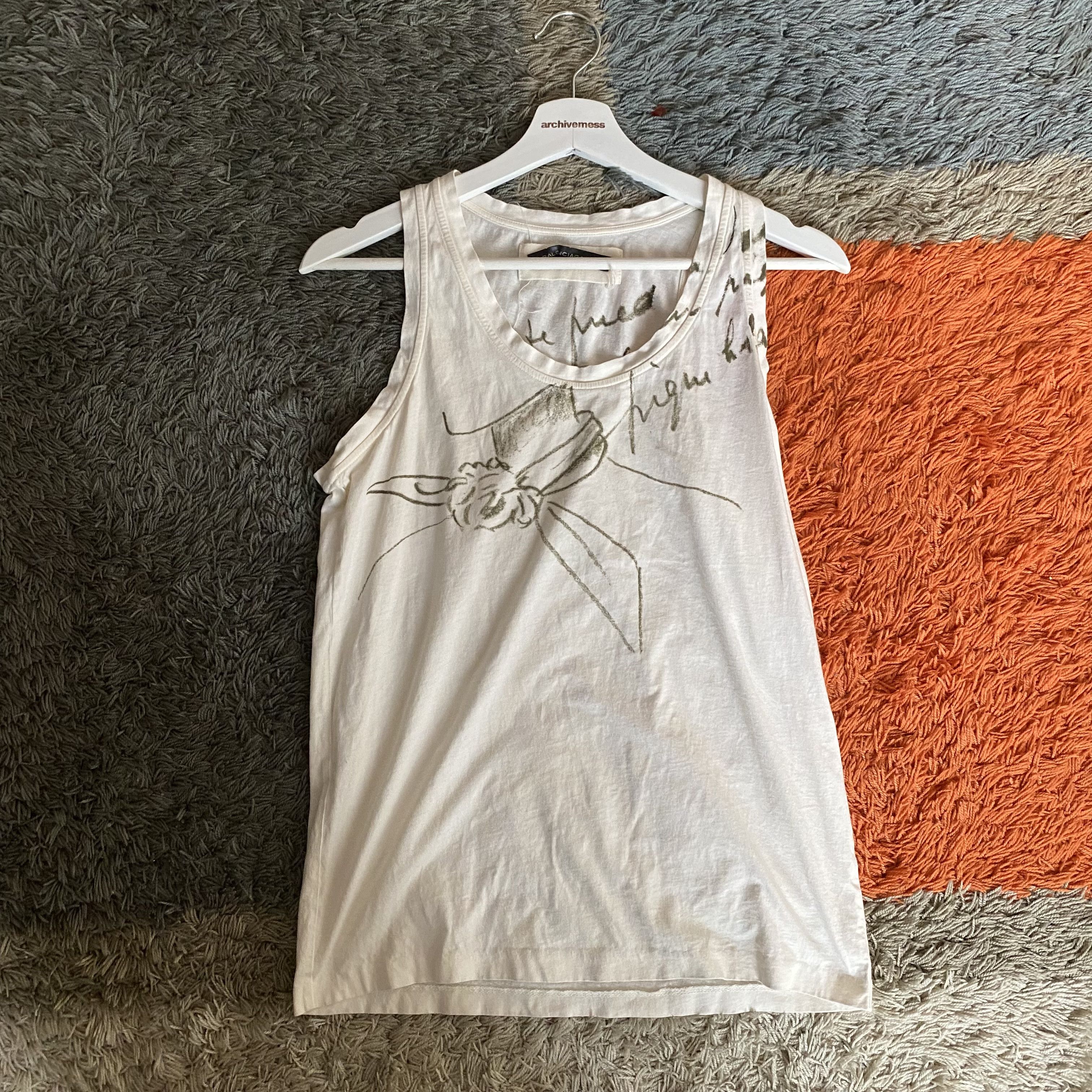 Balenciaga Balenciaga Black Embroidered Logo Tank Top with
