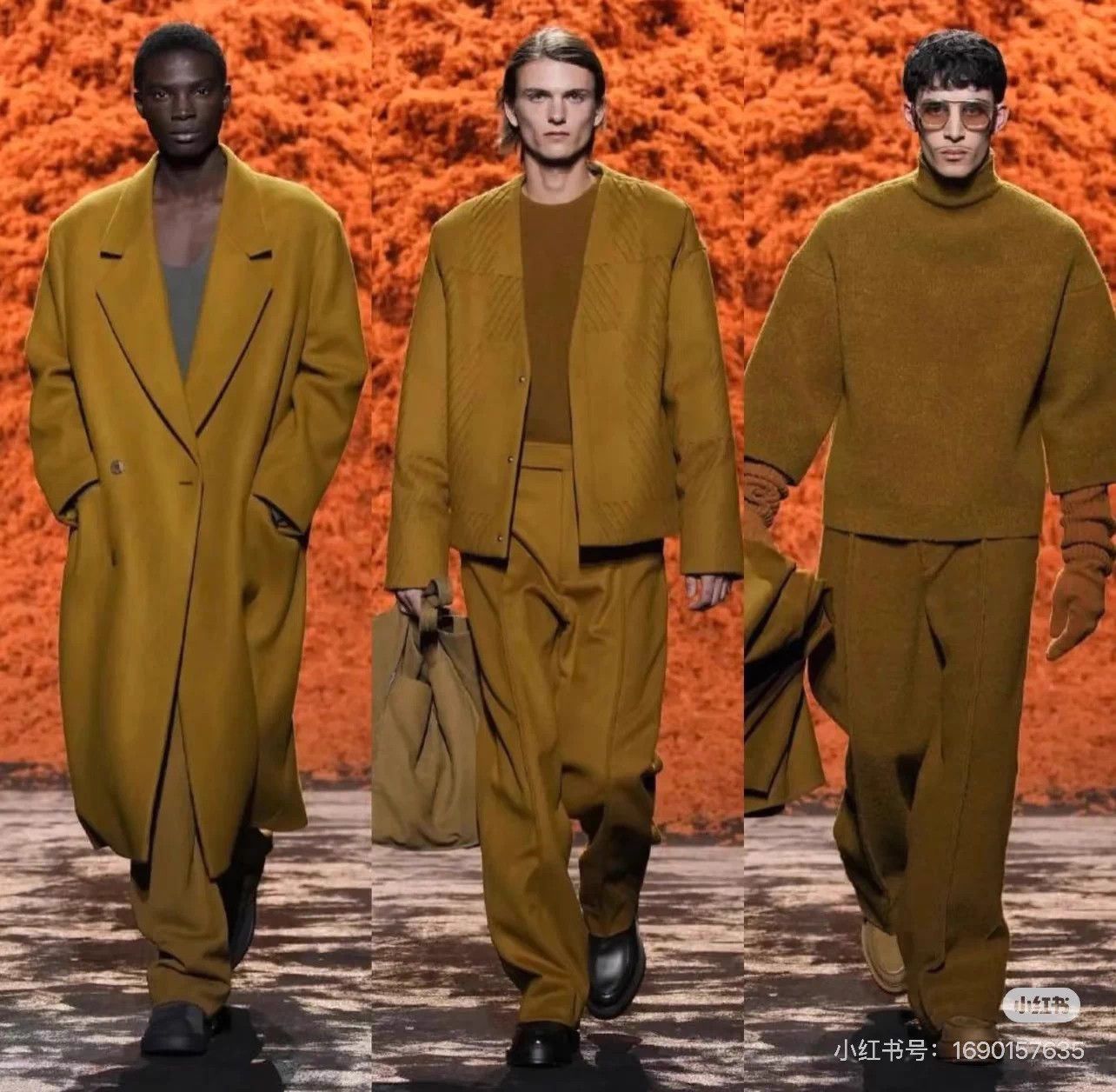 Ermenegildo Zegna ZEGNA Couture Runway Swiss Camel Wool Wide-Leg Pant Size US 36 / EU 52 - 3 Thumbnail