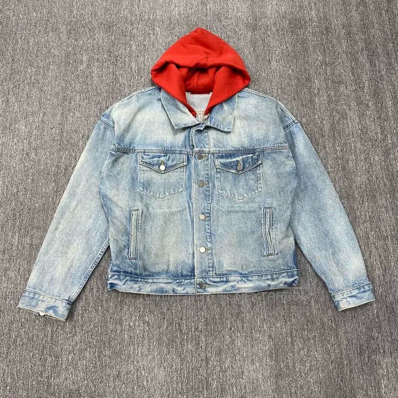 424 424 Hooded Denim Jacket Size US L / EU 52-54 / 3 - 1 Thumbnail