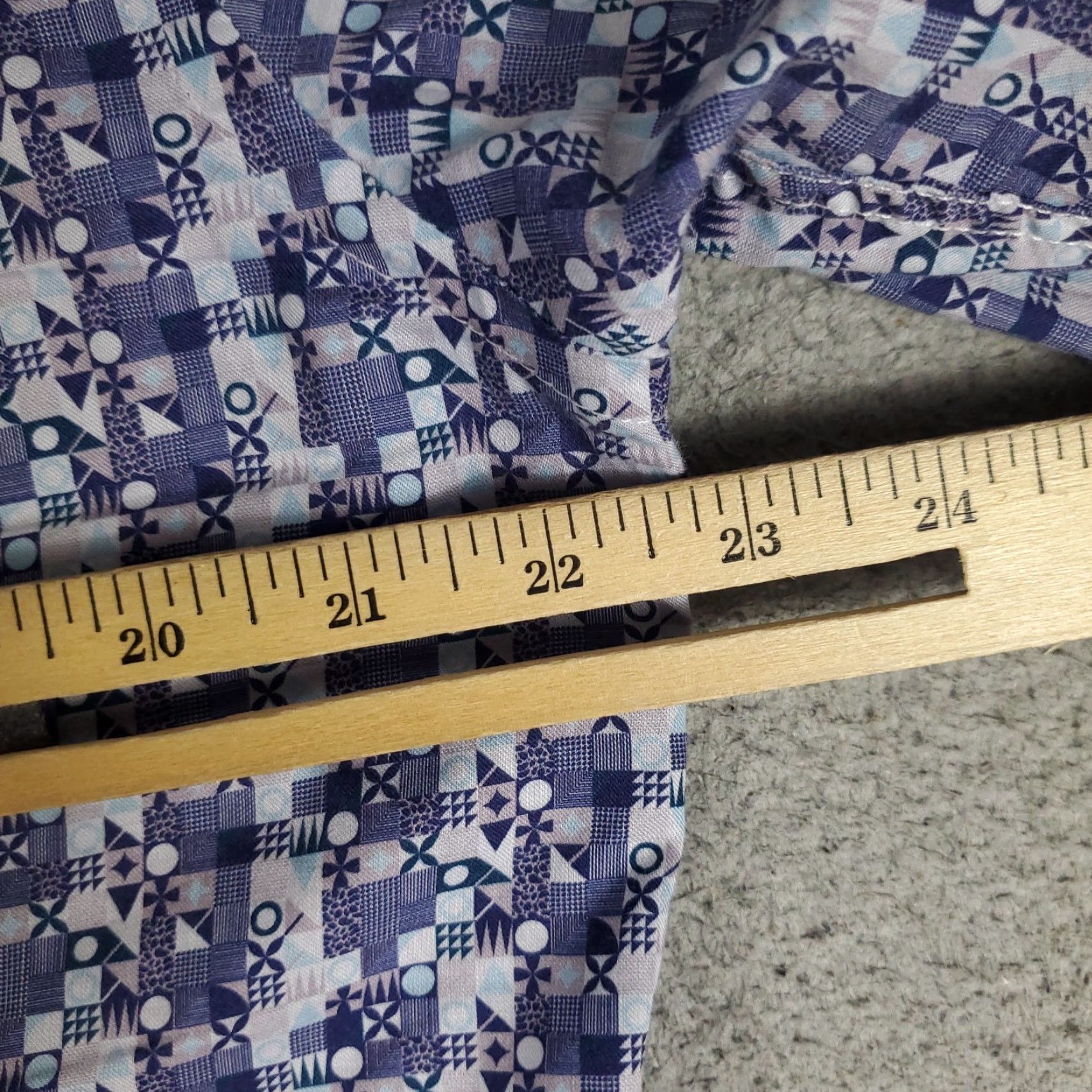 Robert Graham Robert Graham Shirt Mens M Blue Geometric Button-Up Long Sleeve Size US M / EU 48-50 / 2 - 5 Thumbnail