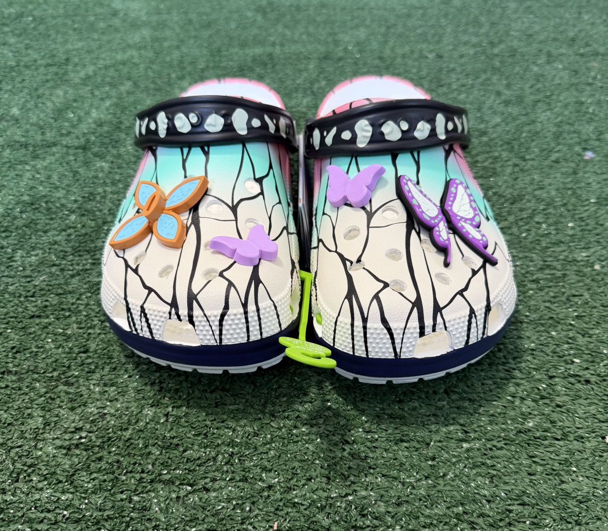 Crocs Crocs x DEMON SLAYER Classic Clog SHINOBU - Size US M10/W12 Size US 12 / IT 42 - 2 Thumbnail