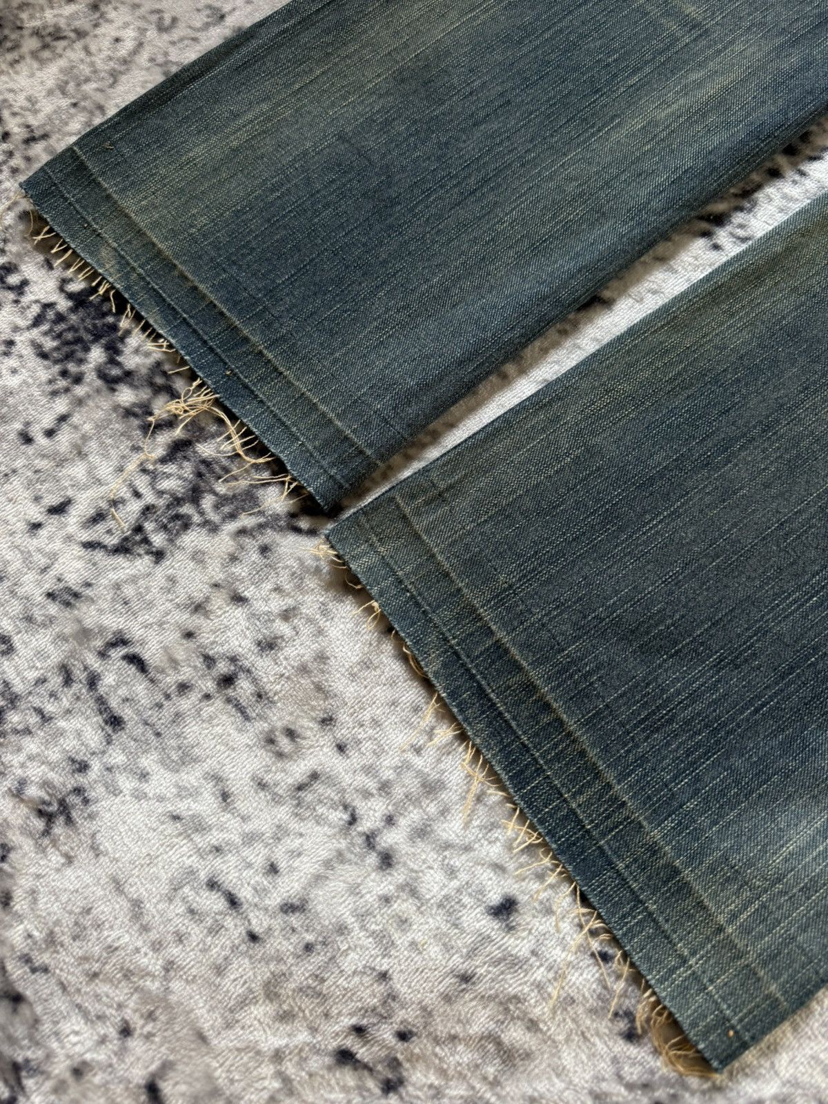 Japanese Brand Vintage Edwin 403xv Stitch Repaired Mud Wash Straight Jeans Size US 34 / EU 50 - 13 Thumbnail