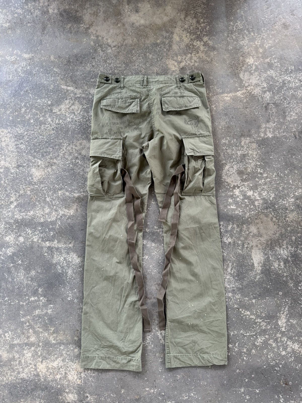 Japanese Brand Ila Vee Dub Art Splash Paint Cargo Pants Size US 32 / EU 48 - 6 Thumbnail
