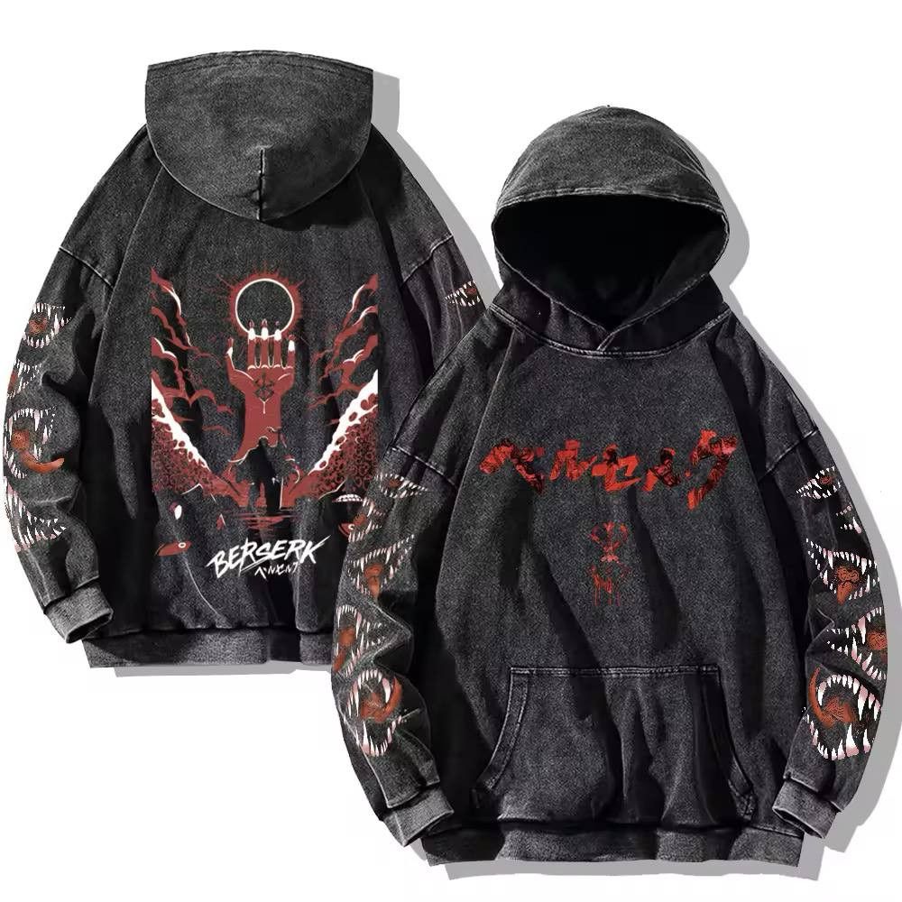 Japanese Brand × Vintage vintage y2k hoodie with gothic print Size US M / EU 48-50 / 2 - 1 Thumbnail