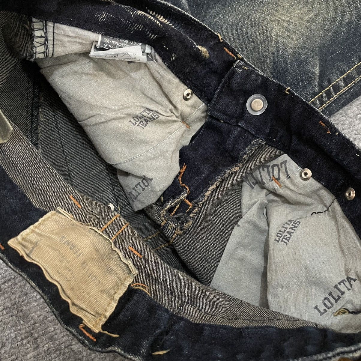 Japanese Brand Lolita Jeans Skinny Fit Vkei Punk Style Size 24" / US 00 / IT 34 - 10 Thumbnail