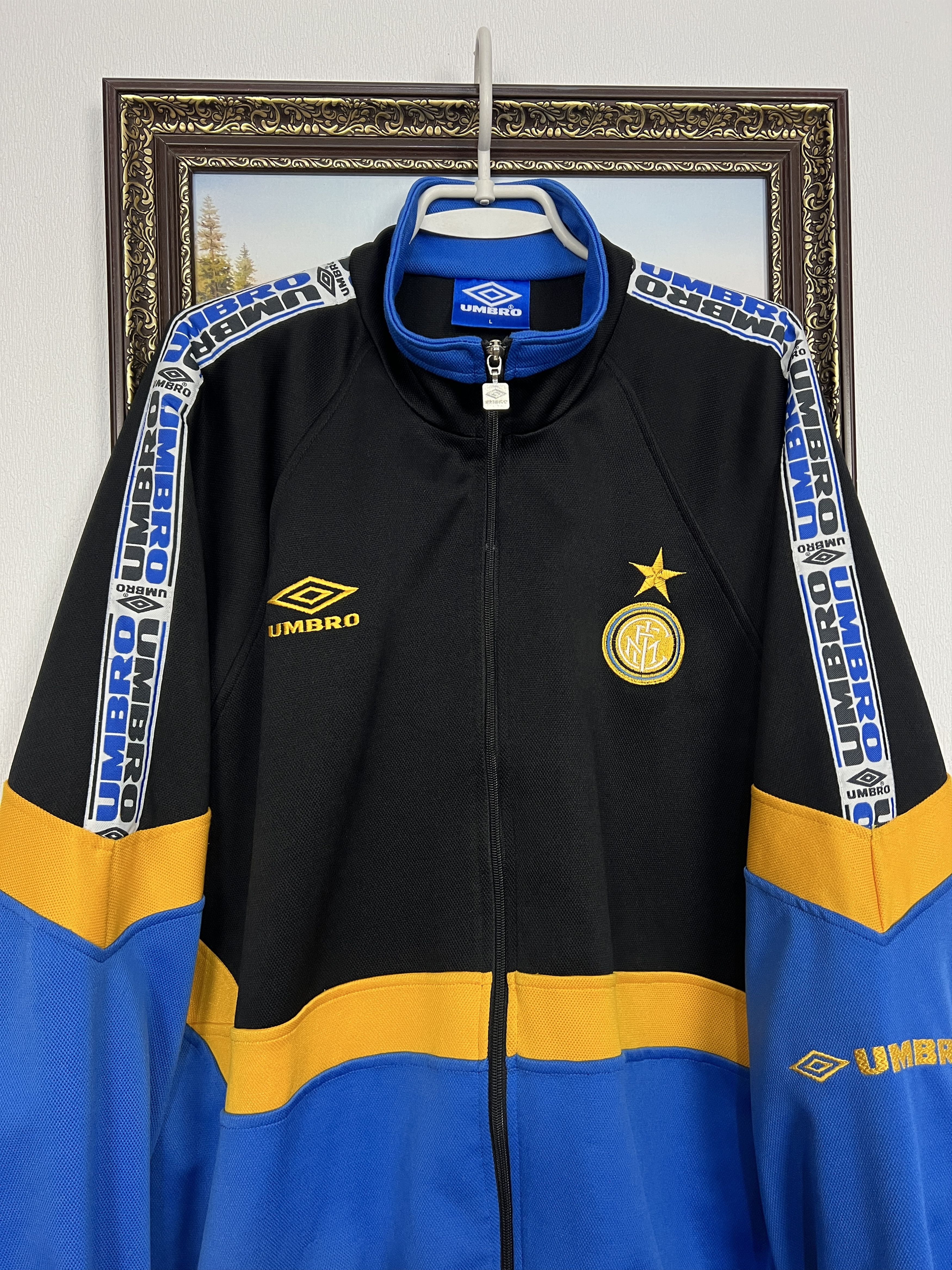 Umbro Inter Milan Football Jacket Soccer Maglia Track Top Ronaldo Size US L / EU 52-54 / 3 - 2 Thumbnail
