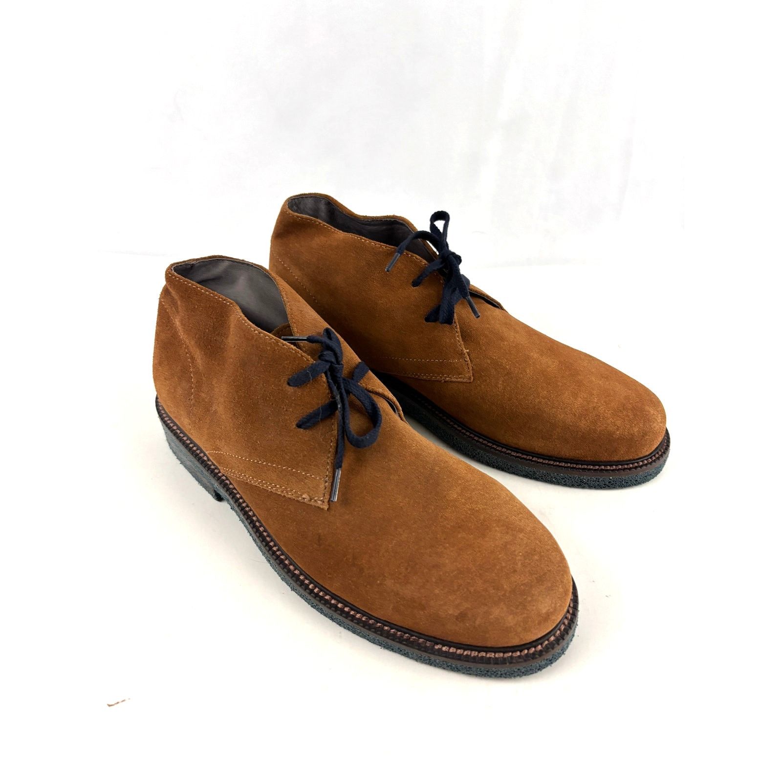 Donald Pliner Donald J. Pliner Levi Chukka Boots Calf Suede Cognac 8 M Size US 8 / EU 41 - 1 Thumbnail
