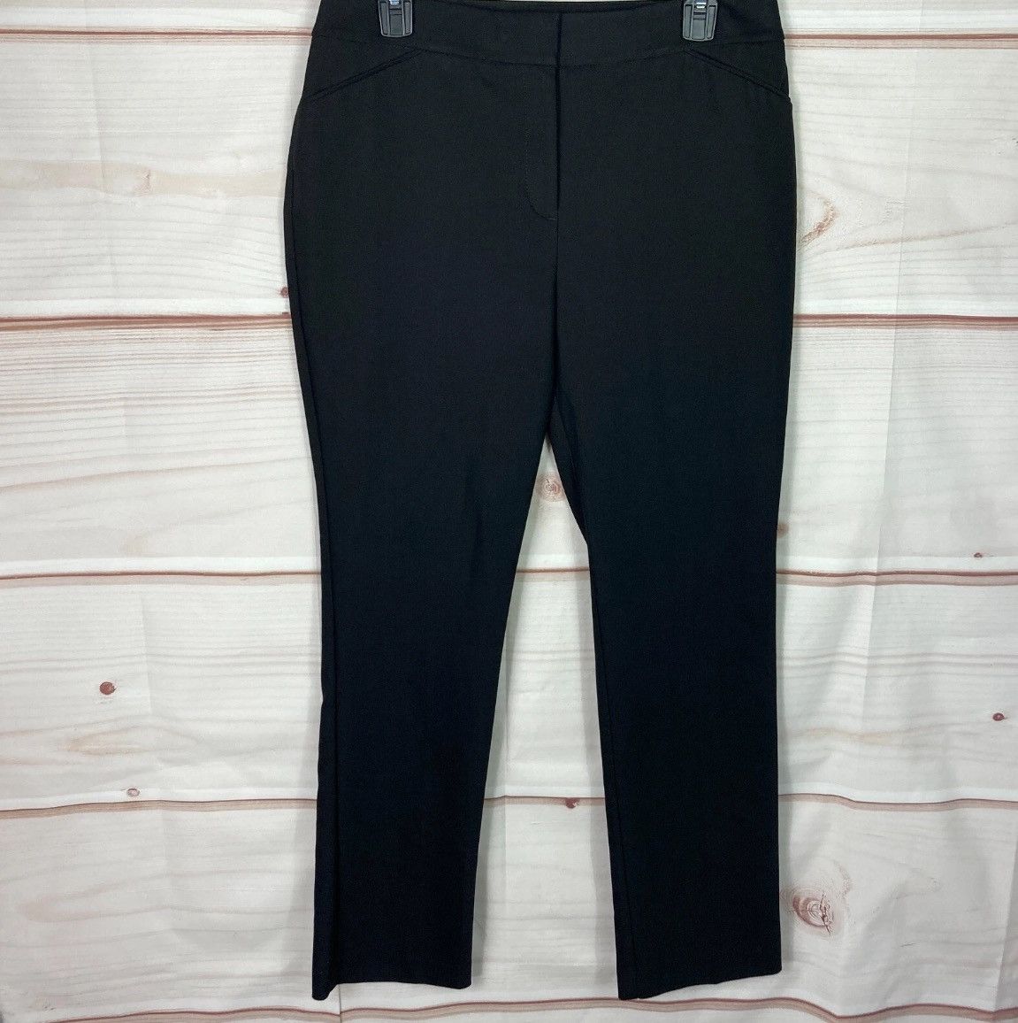 Chicos Chico’s “So Slimming” Black Dress Pants, Size 3 Plus Short Size 38" / US 16 / IT 52 - 2 Thumbnail