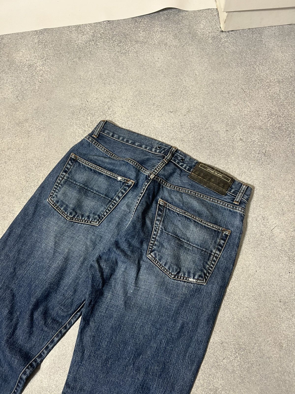 Stone Island Vintage Stone Island Denim Jeans Pants Size US 33 - 2 Thumbnail