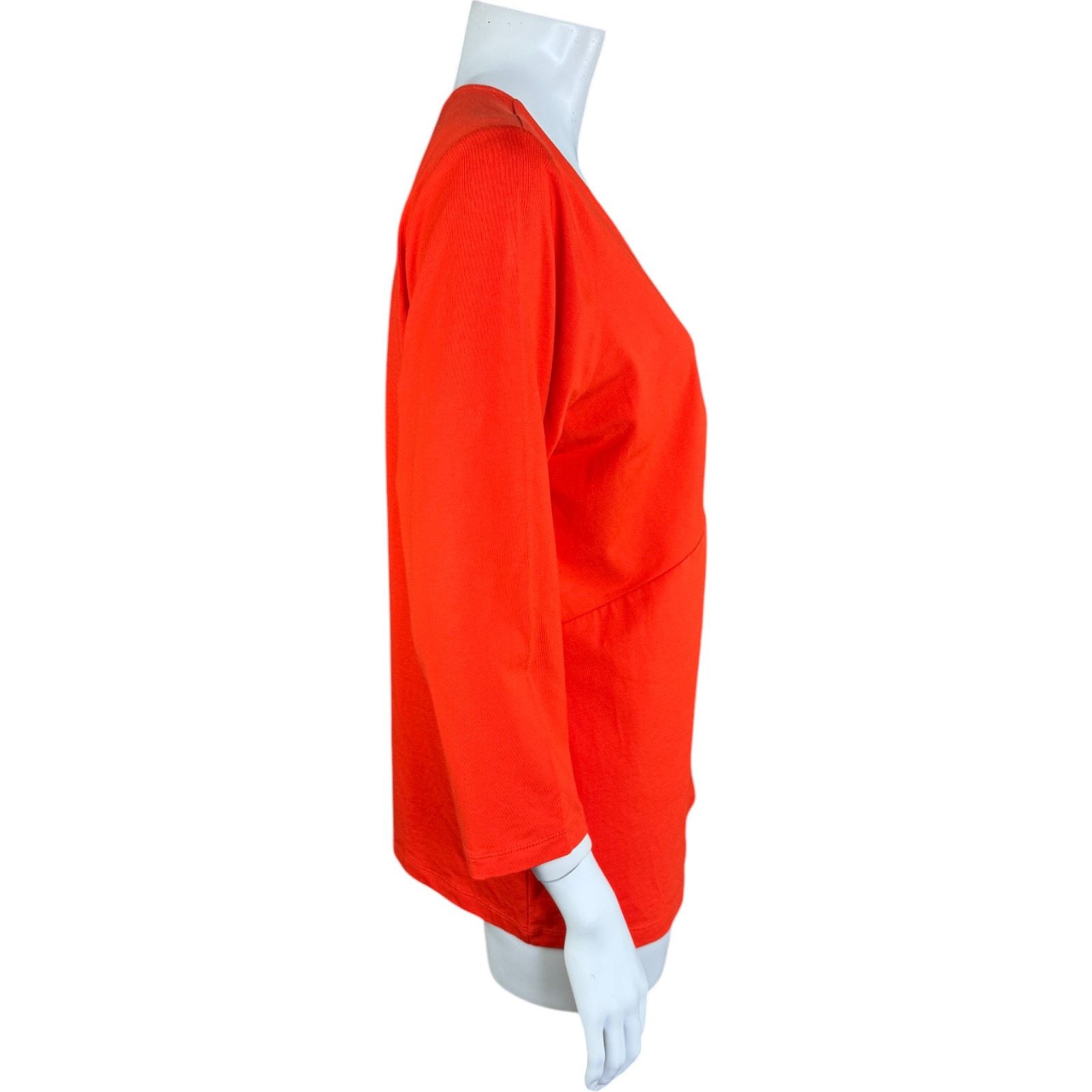 Jones New York Jones New York Orange Womens 1X Stretch 3/4 Sleeve Blouse Size XL / US 12-14 / IT 48-50 - 12 Thumbnail