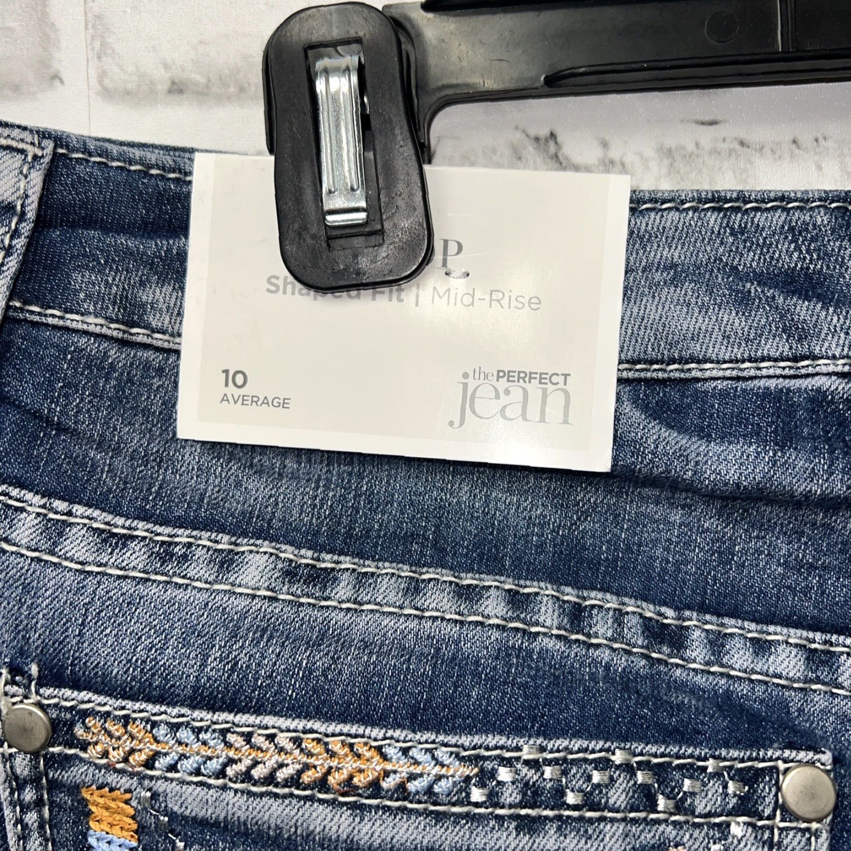 Vintage Christopher Banks Capri Jeans Womens NWT Size 10 20” Inseam Blue Size 32" / US 10 / IT 46 - 5 Thumbnail
