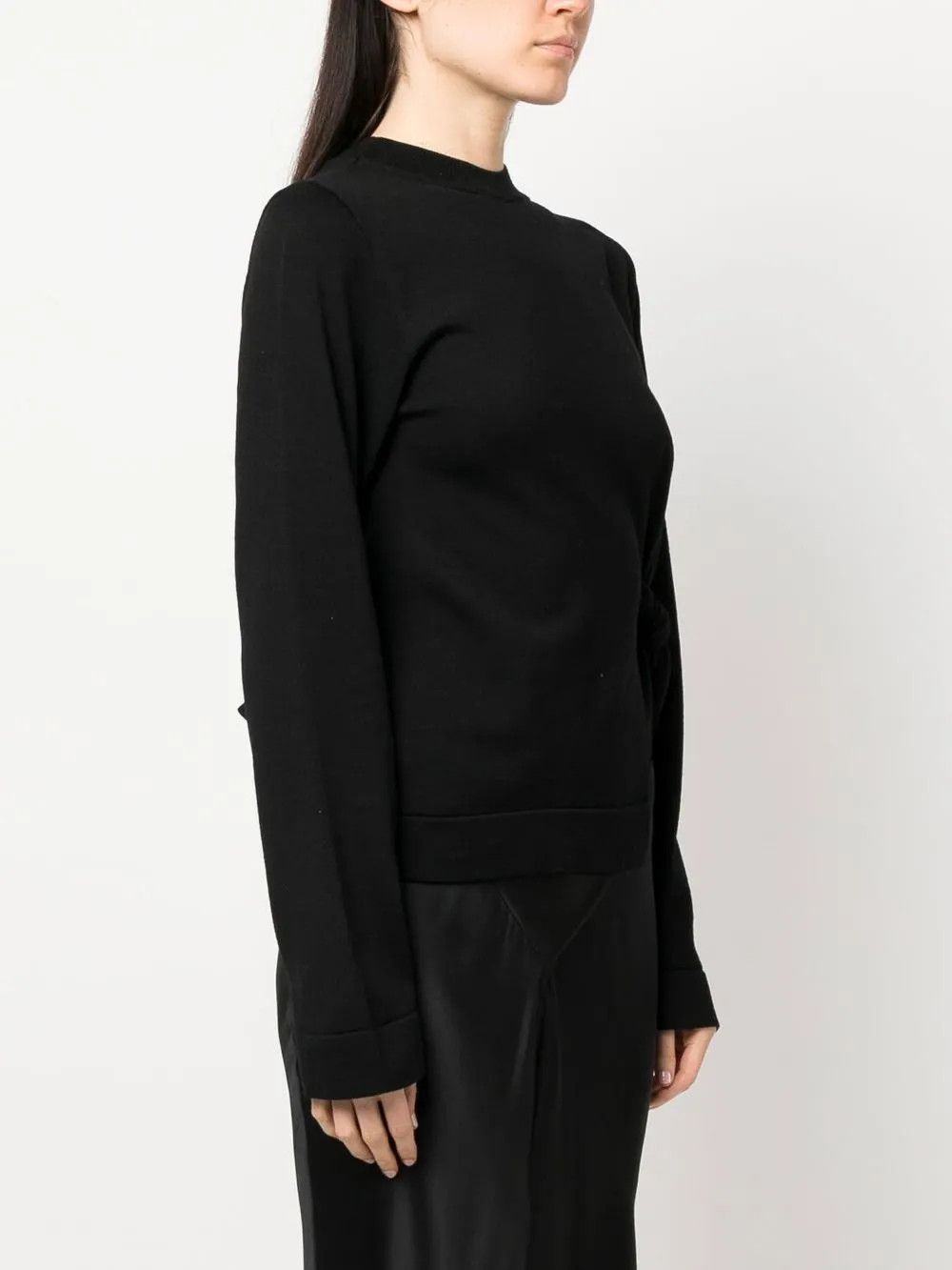 Jil Sander o1y1025 Crewneck Sweater in Black Size XS / US 0-2 / IT 36-38 - 4 Thumbnail