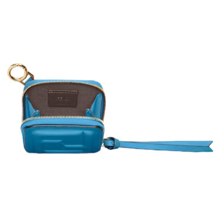 Fendi o1s1wg111224 Size: OS / FF Cube Wallet in Blue Size ONE SIZE - 3 Thumbnail