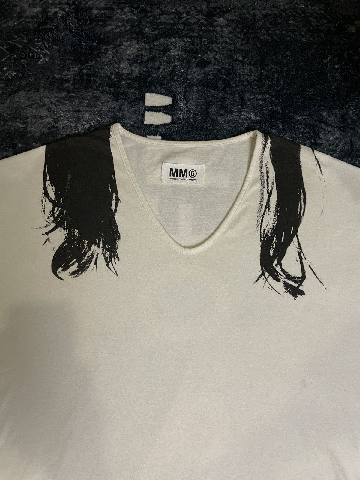 Maison Margiela MM6 Maison Margiela Longhair Tee Size US M / EU 48-50 / 2 - 5 Thumbnail