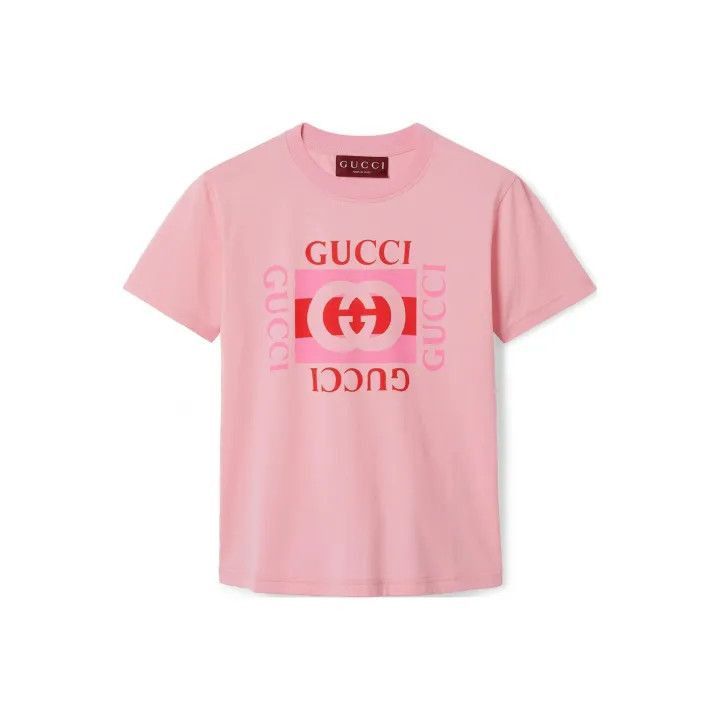 Gucci Gucci SS24 Logo Print Pink T-Shirt-2507 Size M / US 6-8 / IT 42-44 - 2 Thumbnail