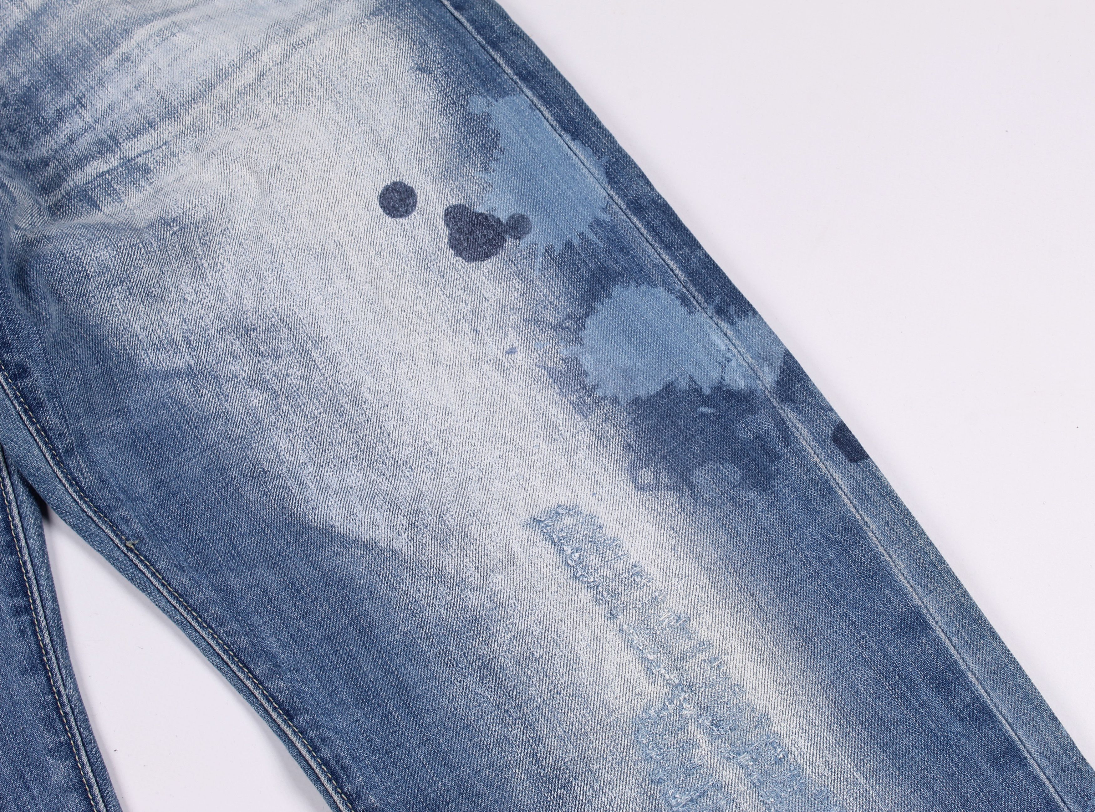 Energie Energie Y2K Distressed Painted Denim Jeans Size US 32 / EU 48 - 5 Thumbnail