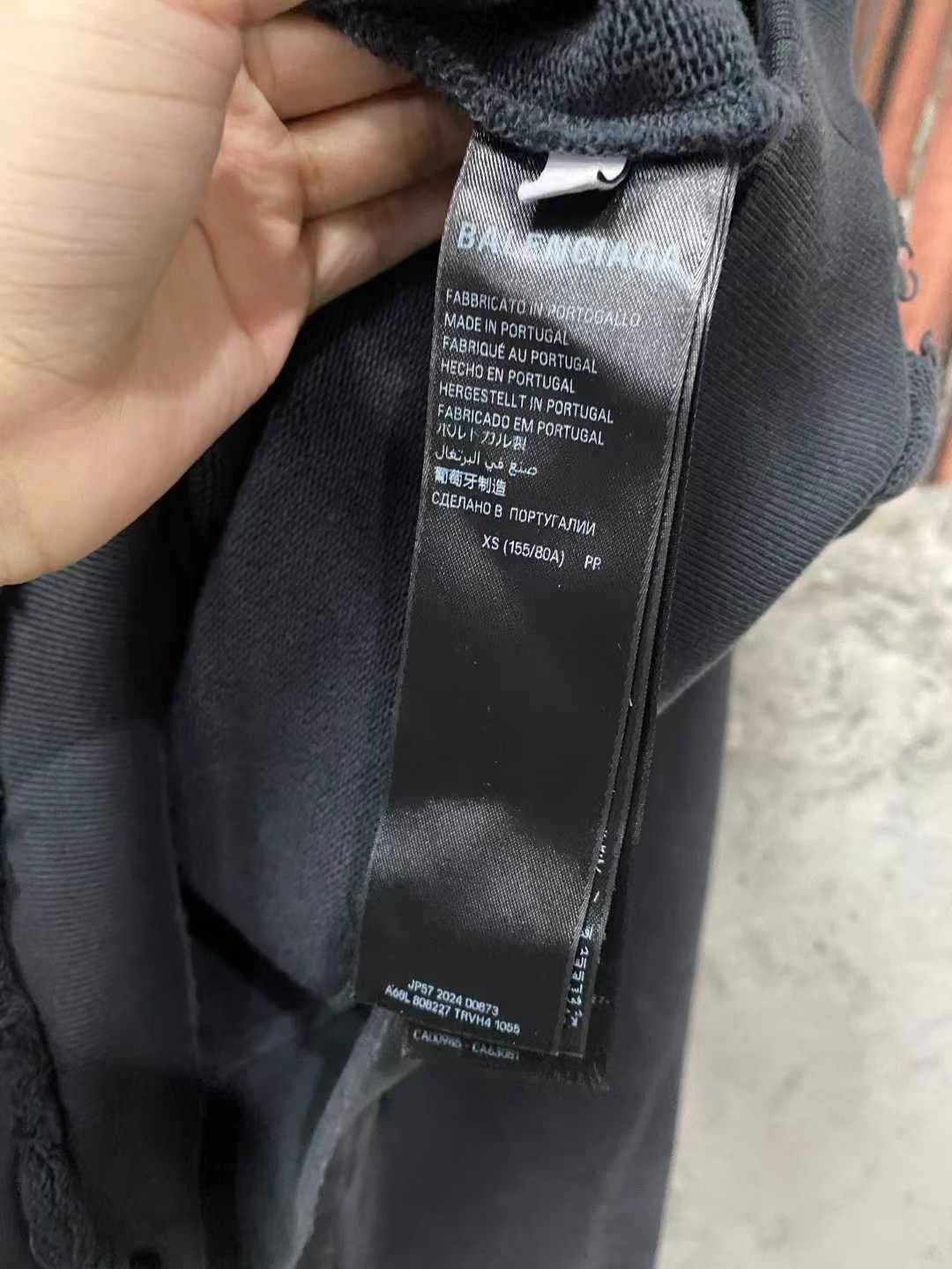 Balenciaga Balenciaga Black & Pink Ripped Zipper Hoodie/Jacket Size XS / US 0-2 / IT 36-38 - 5 Thumbnail