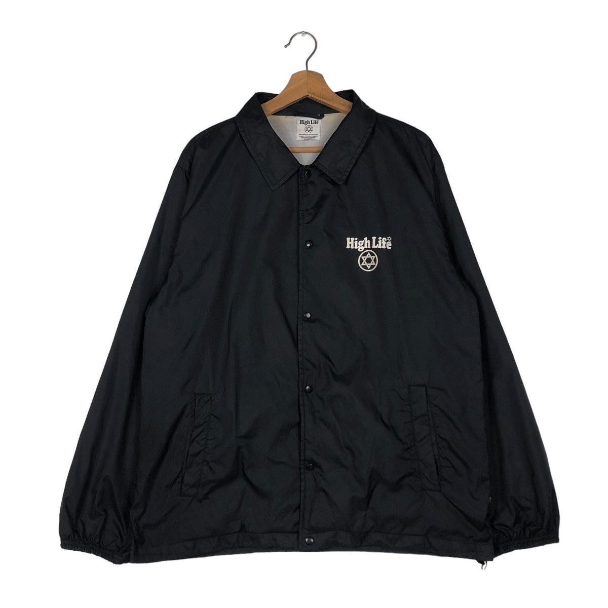 Japanese Brand 📌VINTAGE LIGHT JACKET BIKER HIGH LIFE BIG LOGO DESIGN Size US L / EU 52-54 / 3 - 2 Thumbnail