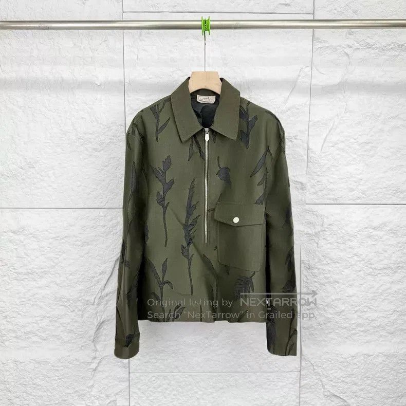 Hermes Hermes Green Pattern Printed Casual Jacket Size US M / EU 48-50 / 2 - 1 Thumbnail