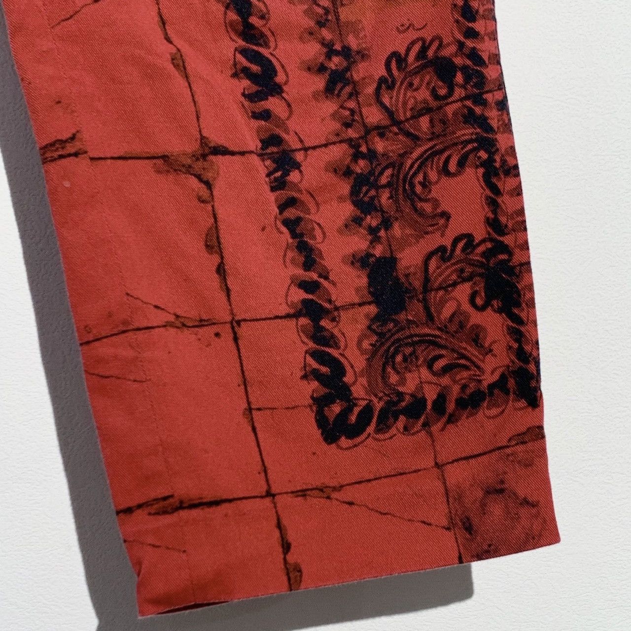 Dolce & Gabbana Dolce&Gabbana Red Plaid Hand-Painted Straight Pants K26WX Size 34" / US 12 / IT 48 - 4 Thumbnail