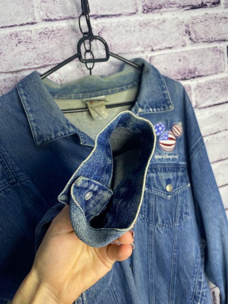 Disney Womens Vintage Denim Jacket Micky Mouse Disney cartoon Size L / US 10 / IT 46 - 12 Thumbnail