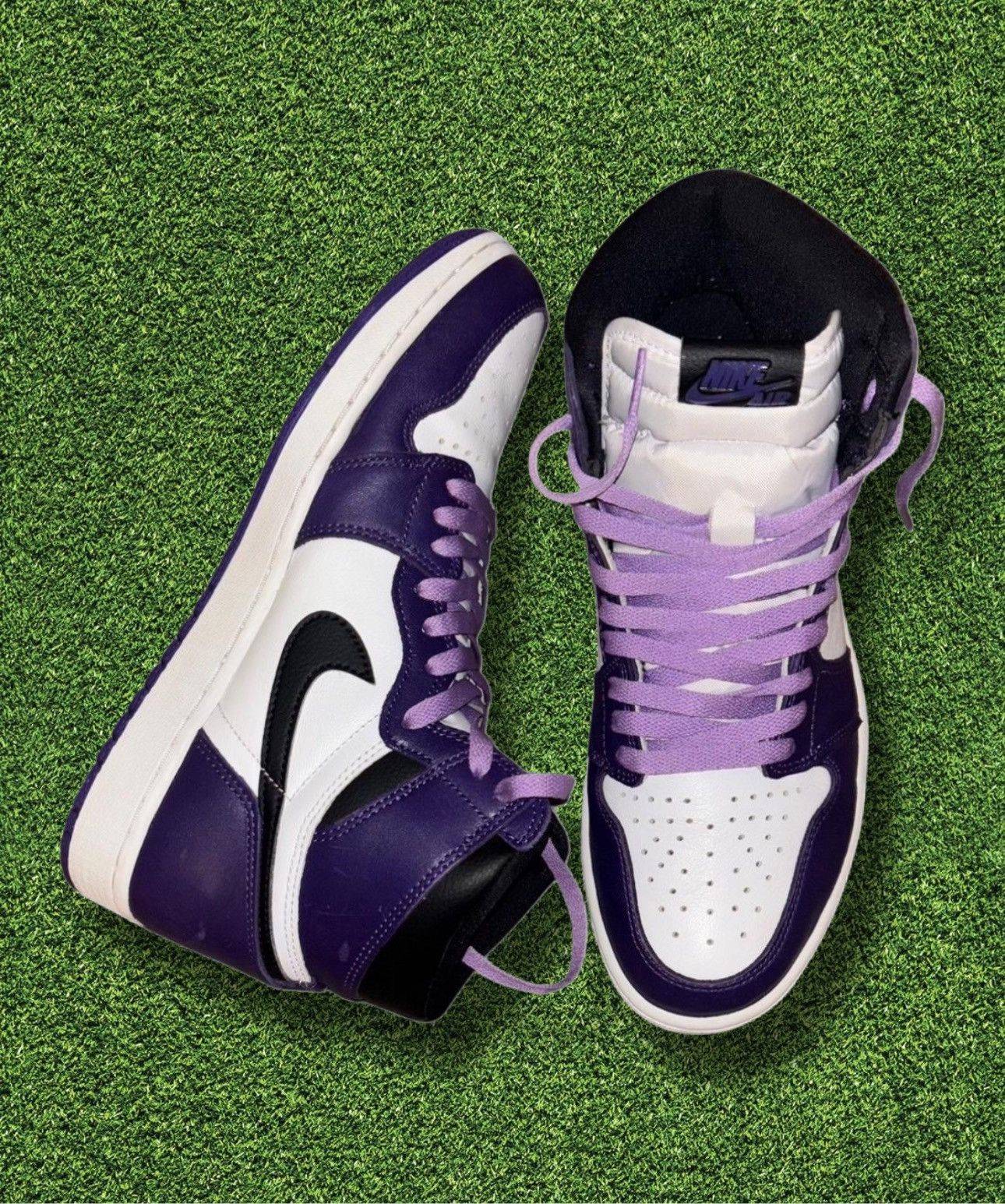 Jordan Brand × Nike Air Jordan 1 Retro High Court Purple Size US 10 / EU 43 - 2 Thumbnail