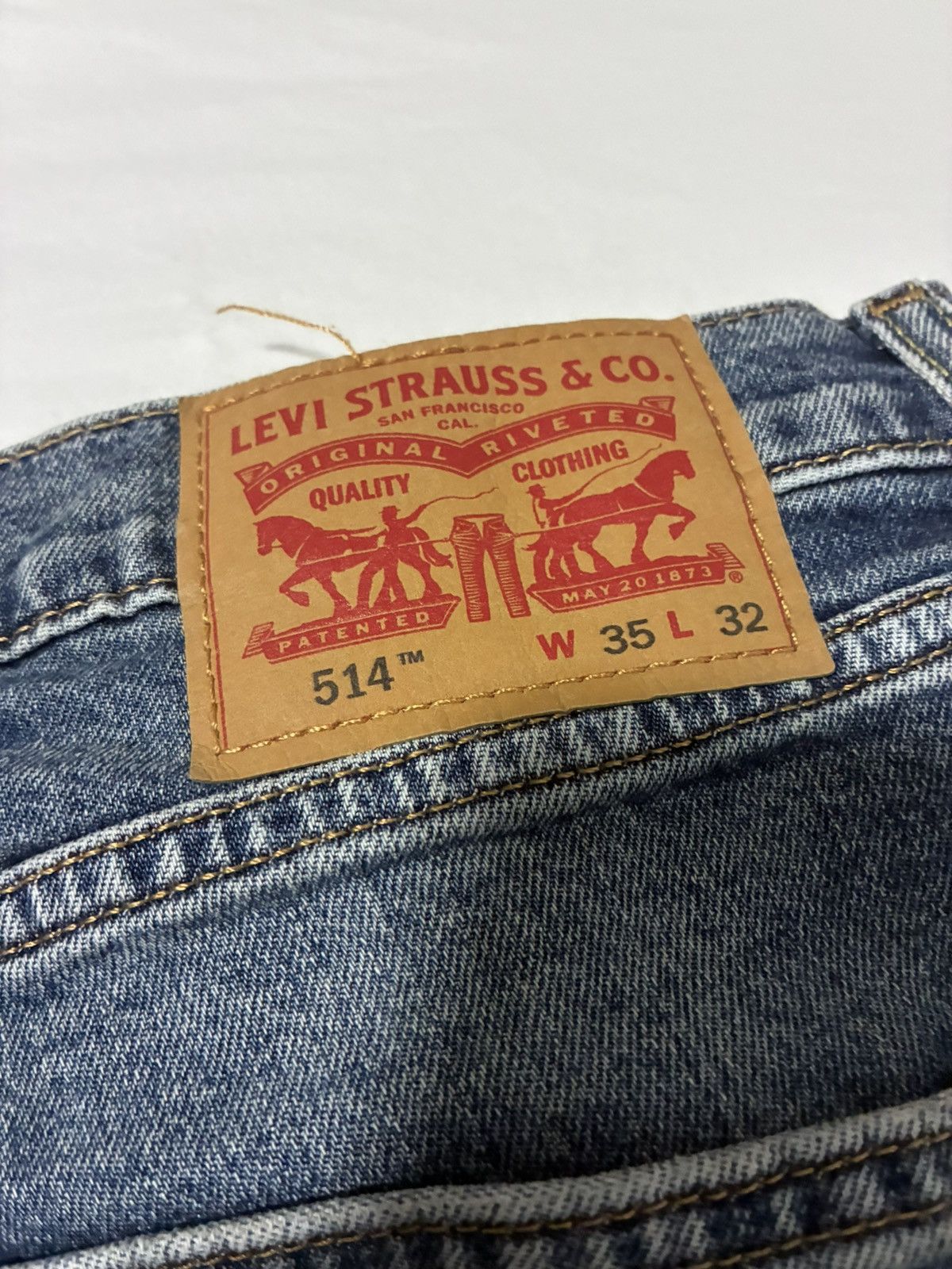 Other Levi's 514 blue denim jeans, Size 28" Size US 35 - 5 Thumbnail