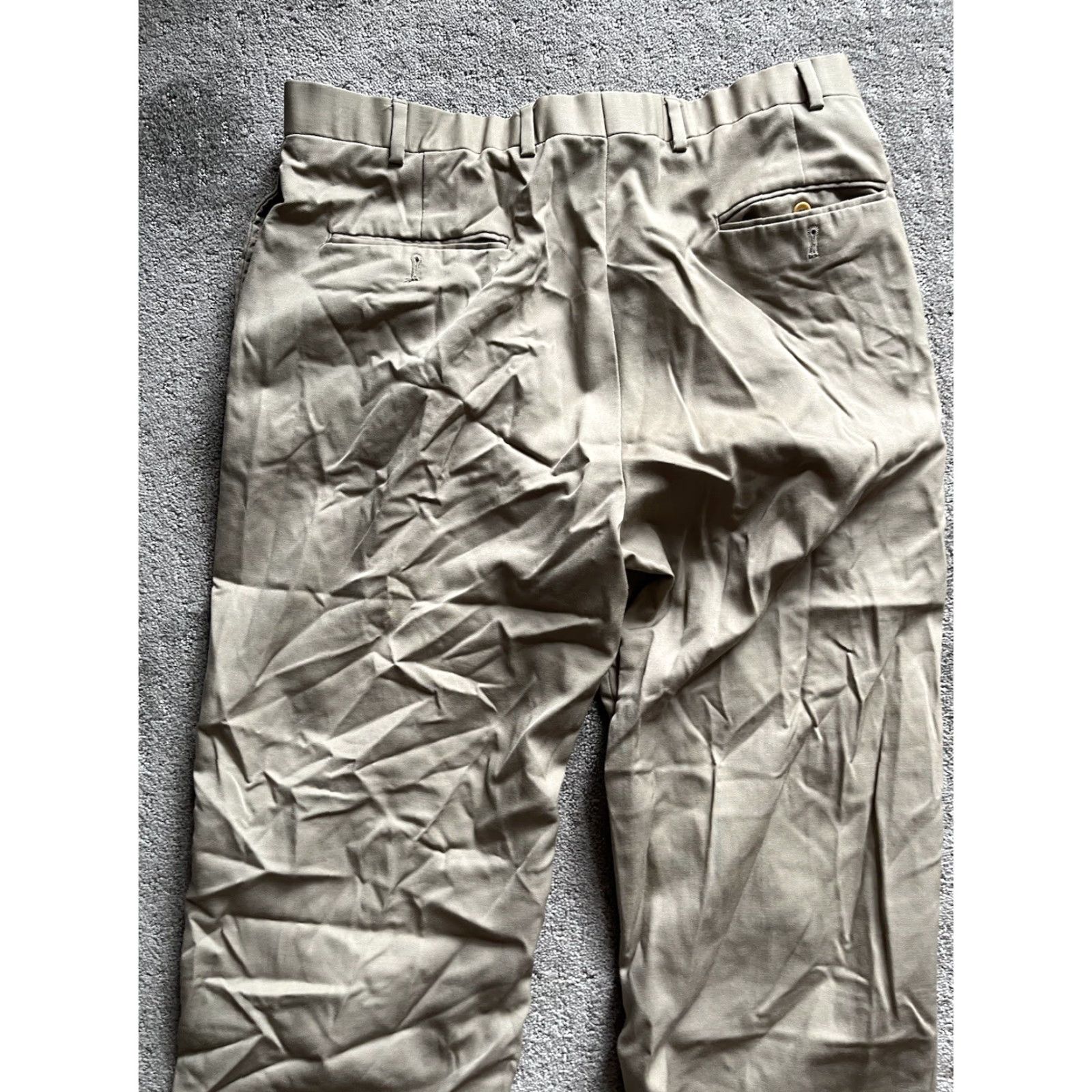 Brooks Brothers Brooks Brothers Madison Dress Pants Wool Beige Mens Sz 37x30 Size US 37 - 4 Thumbnail