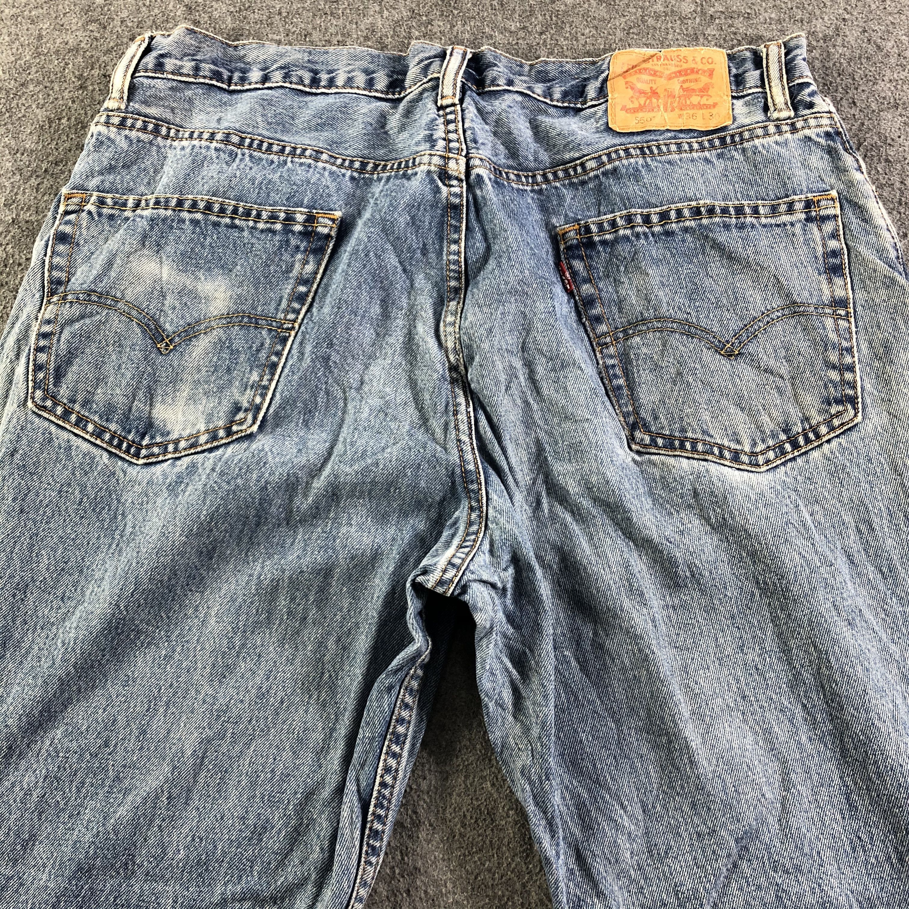 Levi's Vintage Blue Wash Levis 550 Jeans-J3091 Size US 36 / EU 52 - 4 Thumbnail