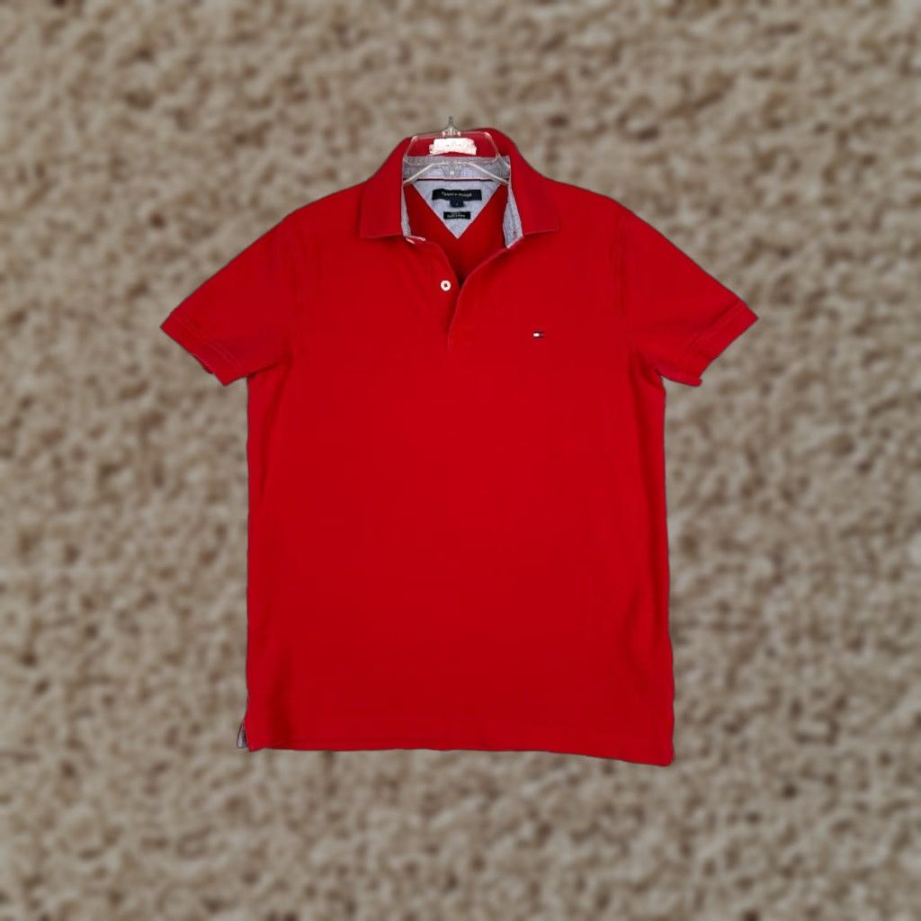 Tommy Hilfiger Tommy Hilfiger Polo Shirt Men Medium Red Slim Fit Short Sleeve 100% Cotton Knit Polo Shirt Slim Fit Red Men Medium Tommy Hilfiger Polo Shirt Size US M / EU 48-50 / 2 - 1 Thumbnail