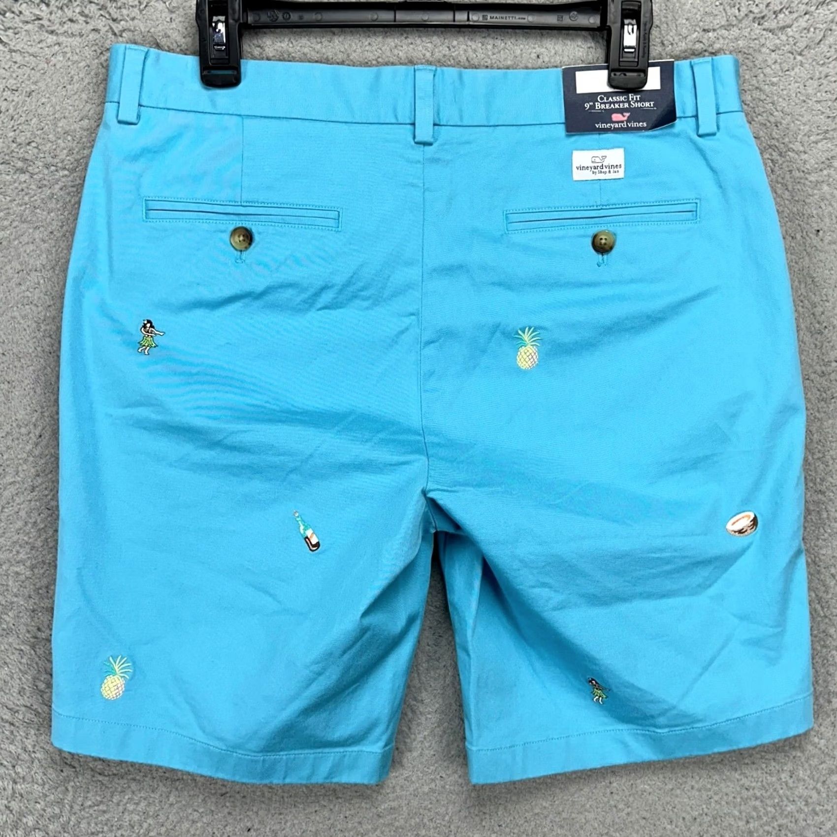 Vineyard Vines Vineyard Vines Men Breaker Shorts 32X9 Blue Tropical Vacay Khaki Classic Fit NEW Size US 32 / EU 48 - 3 Thumbnail