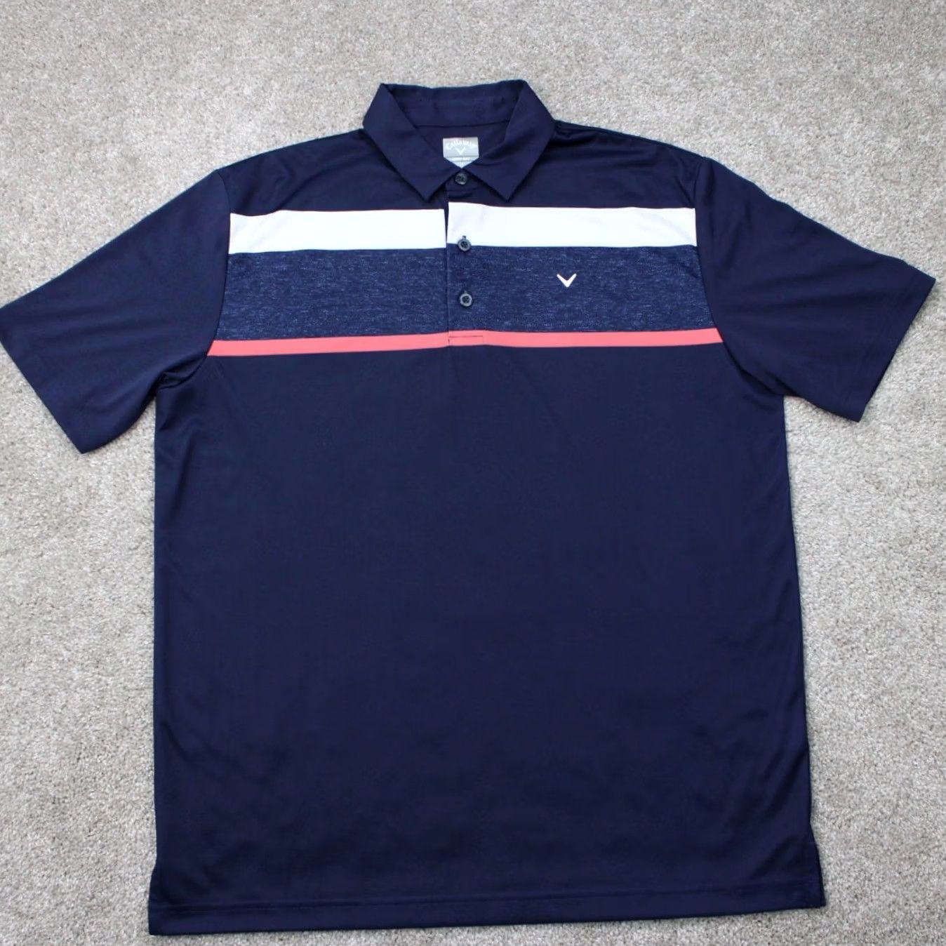 Callaway Callaway Opti-Dri Polo Shirt Mens Medium Blue 100% Polyester Golf Short Sleeve Polo Shirt Size US M / EU 48-50 / 2 - 2 Thumbnail