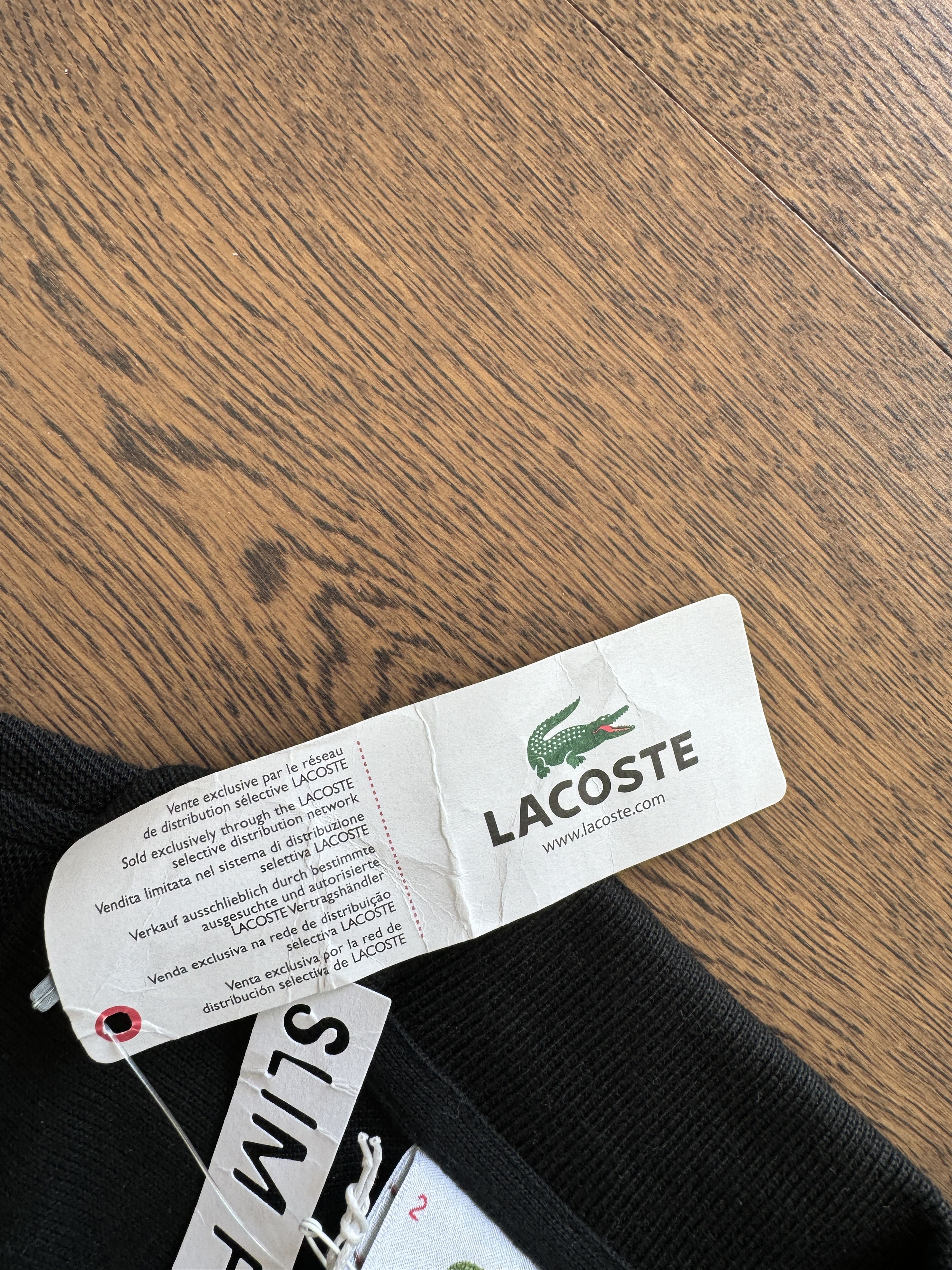 Lacoste Locaste France Mens Devanlay Black Cotton Pique Polo Shirt Size US S / EU 44-46 / 1 - 15 Thumbnail