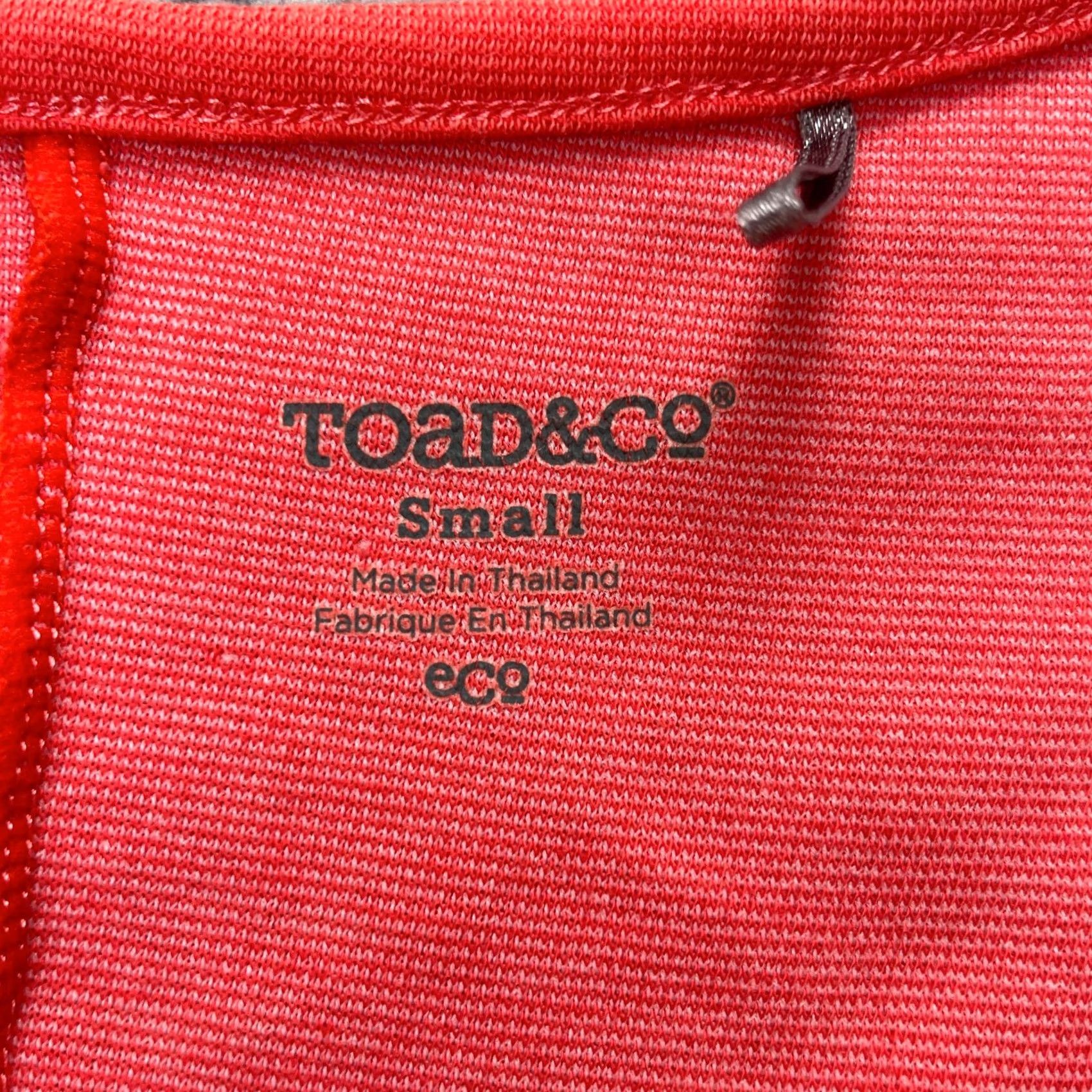 Toad&Co VINTAGE Toad&Co Dress Womens Small Red Shift Cotton Stretch Scoop Neck Cap Sleeve Size S / US 4 / IT 40 - 3 Thumbnail