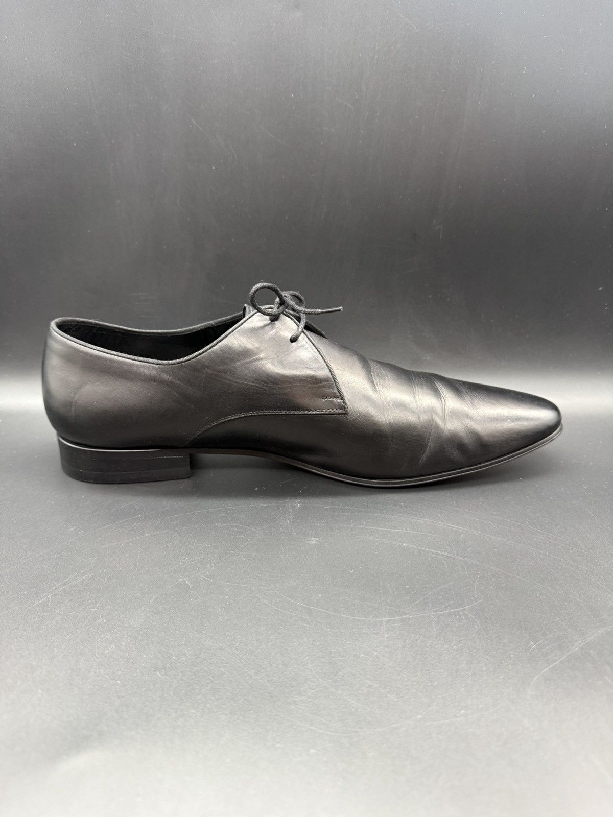 Saint Laurent Paris SAINT LAURENT PARIS — Black Leather Derby | EU 44.5 Size US 11.5 / EU 44-45 - 7 Thumbnail