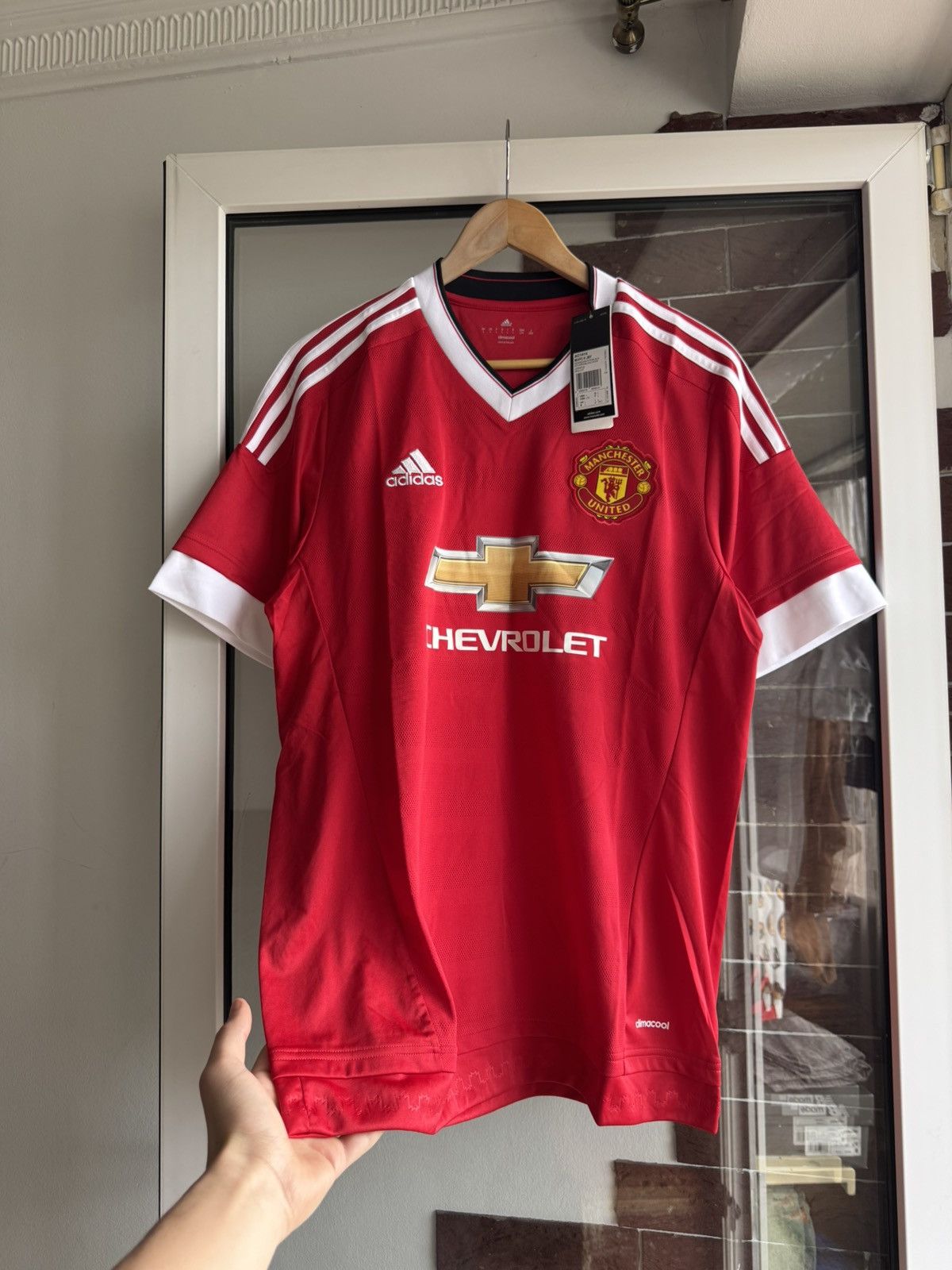 Adidas NEW Adidas Manchester United Home Jersey 2015/2016 Size US L / EU 52-54 / 3 - 2 Thumbnail