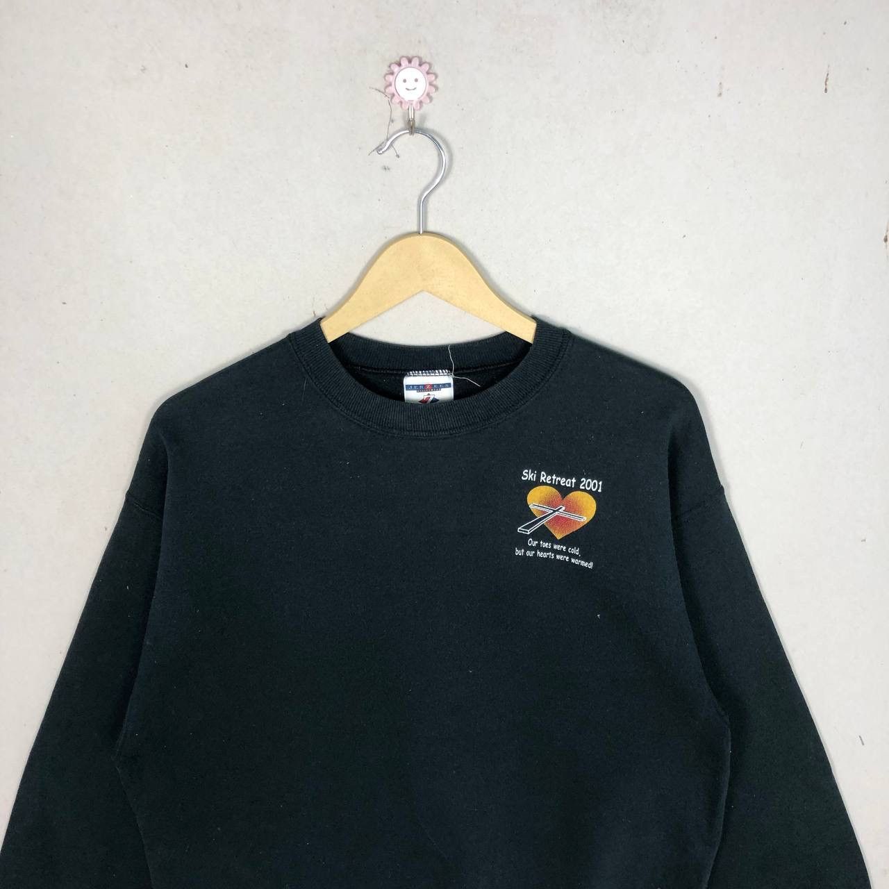 Vintage Vintage Y2K Ski Retreat Bible Wording Sweatshirt Jumper Size US L / EU 52-54 / 3 - 3 Thumbnail
