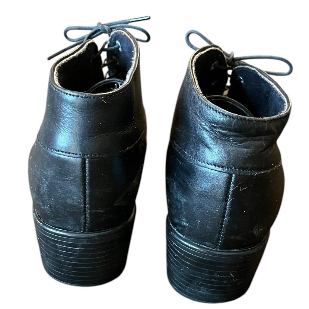 Vintage 70s/80s Munro American Made in USA Leather Booties Boots 8 Size US 8 / IT 38 - 4 Thumbnail