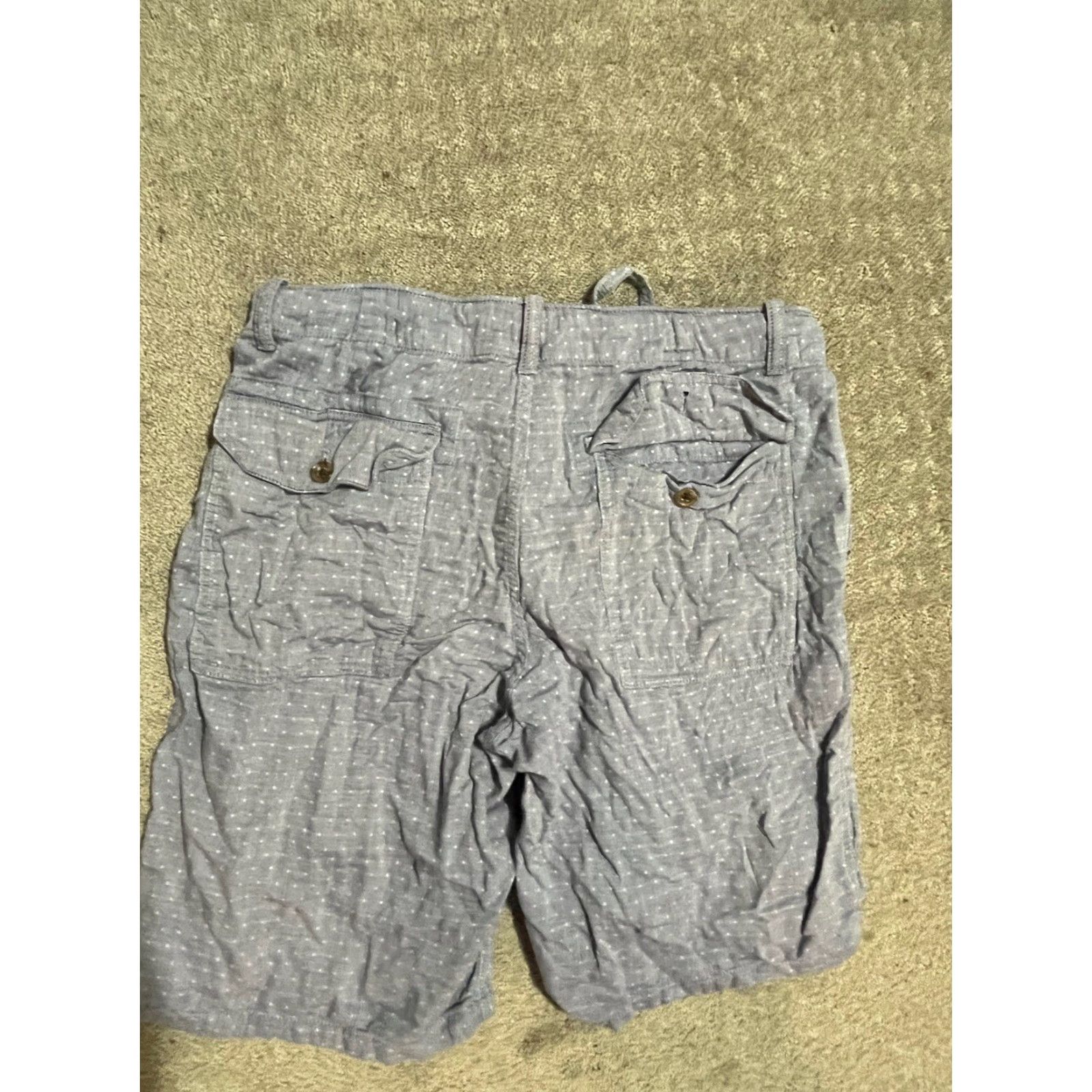 Gap GAP Classic Chino Shorts Blue Polka Dot Size 33 Regular Mens Size US 33 - 2 Thumbnail