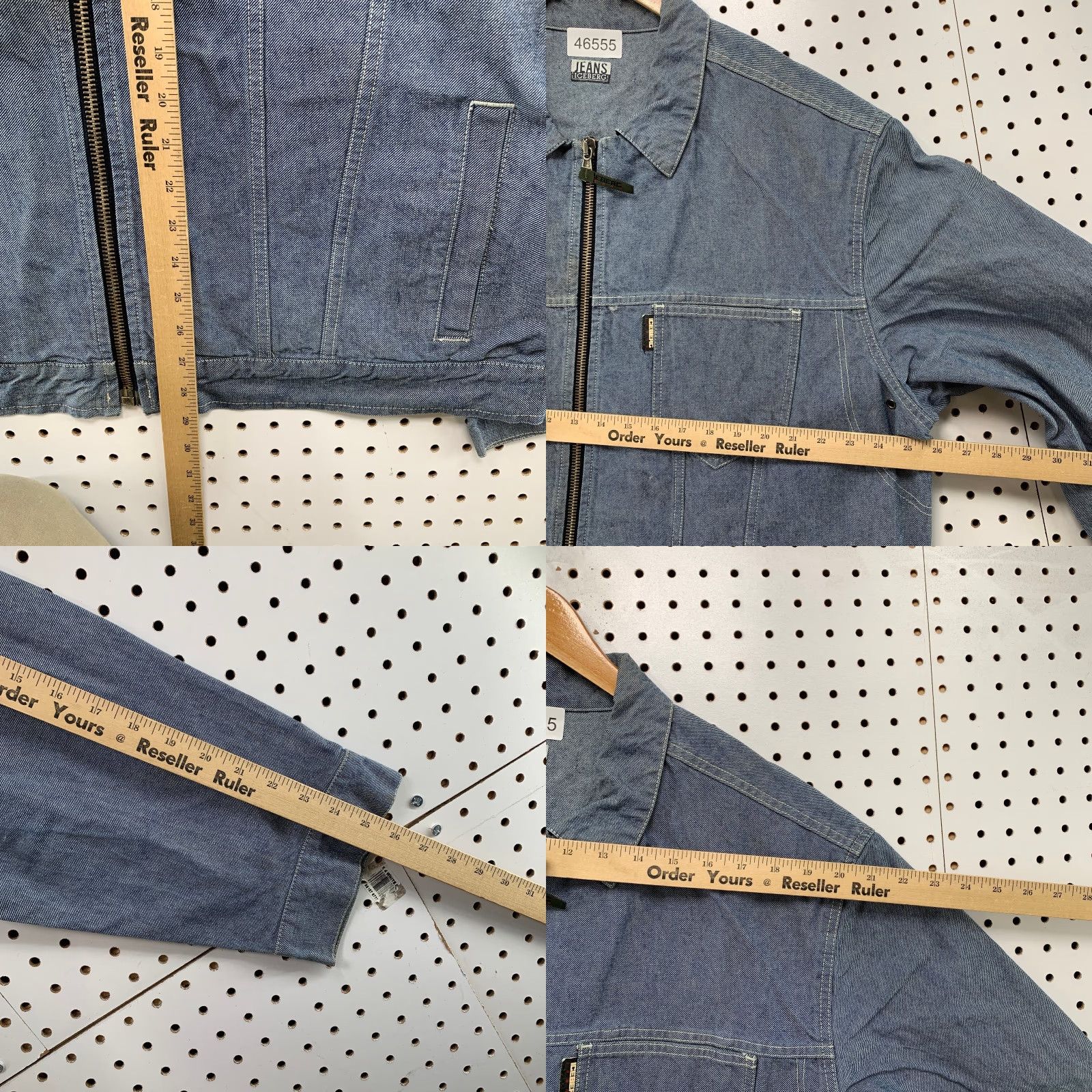 Vintage VINTAGE Iceberg Jeans Denim Jacket Men 3XL Blue Zip Trucker Pocket Italy Jacket Mens 90s denim Jacket Iceberg Italy Size US 39 - 9 Thumbnail