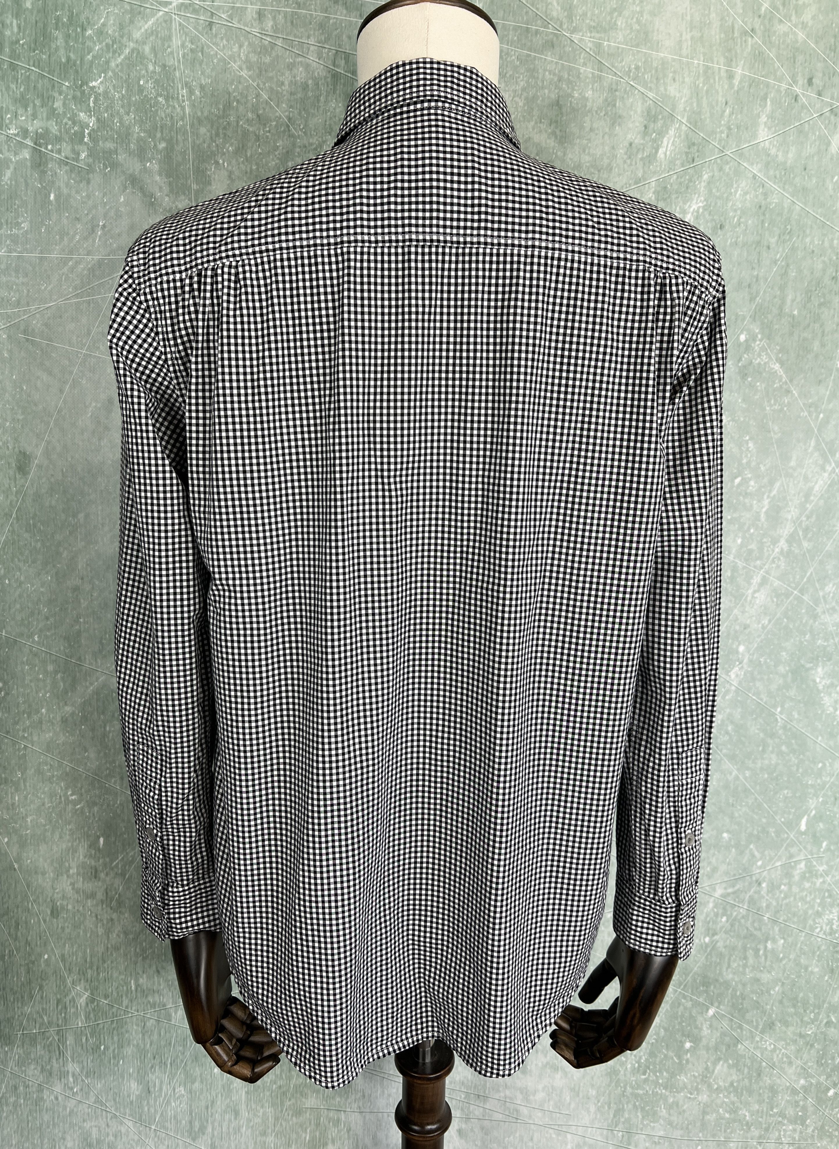 7 For All Mankind 7 For All Mankind Shirt Black White Gingham Check Sz S Size US S / EU 44-46 / 1 - 10 Thumbnail